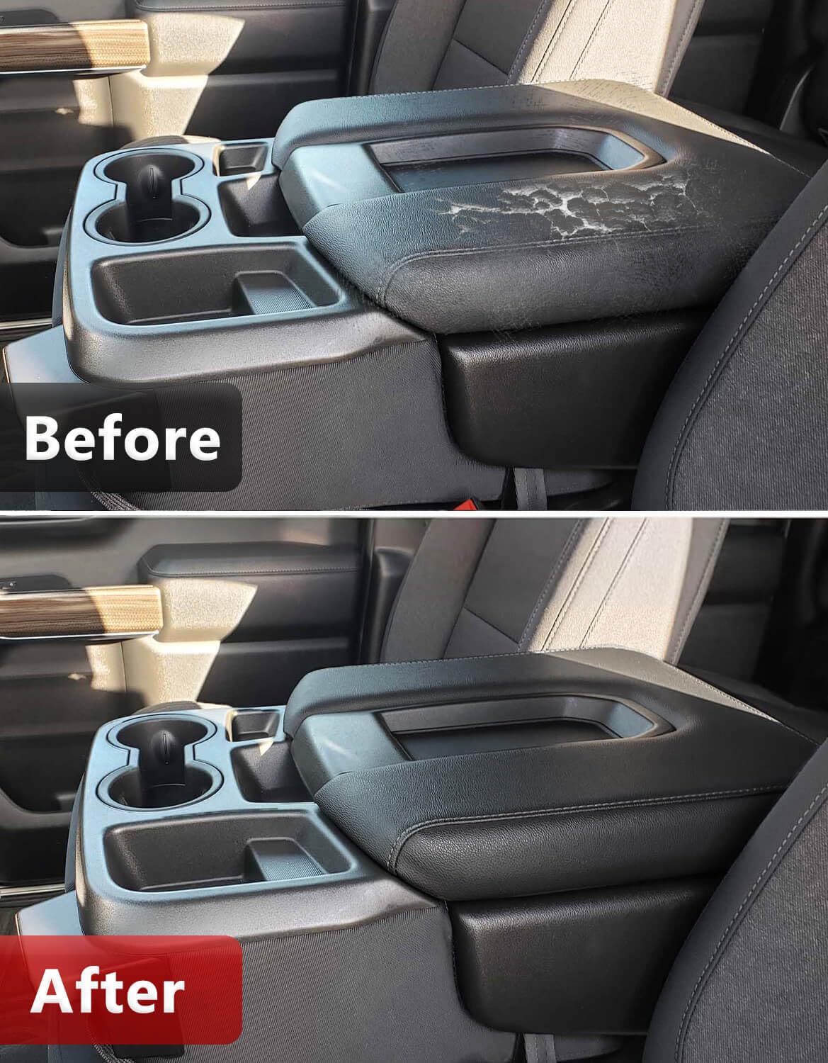 Kbh Center Console Armrest Cover Replacement For Chevy Silverado & Gmc Sierra 2020 2021 2022 2023 2024 2025, Jump Seat, Arm Rest