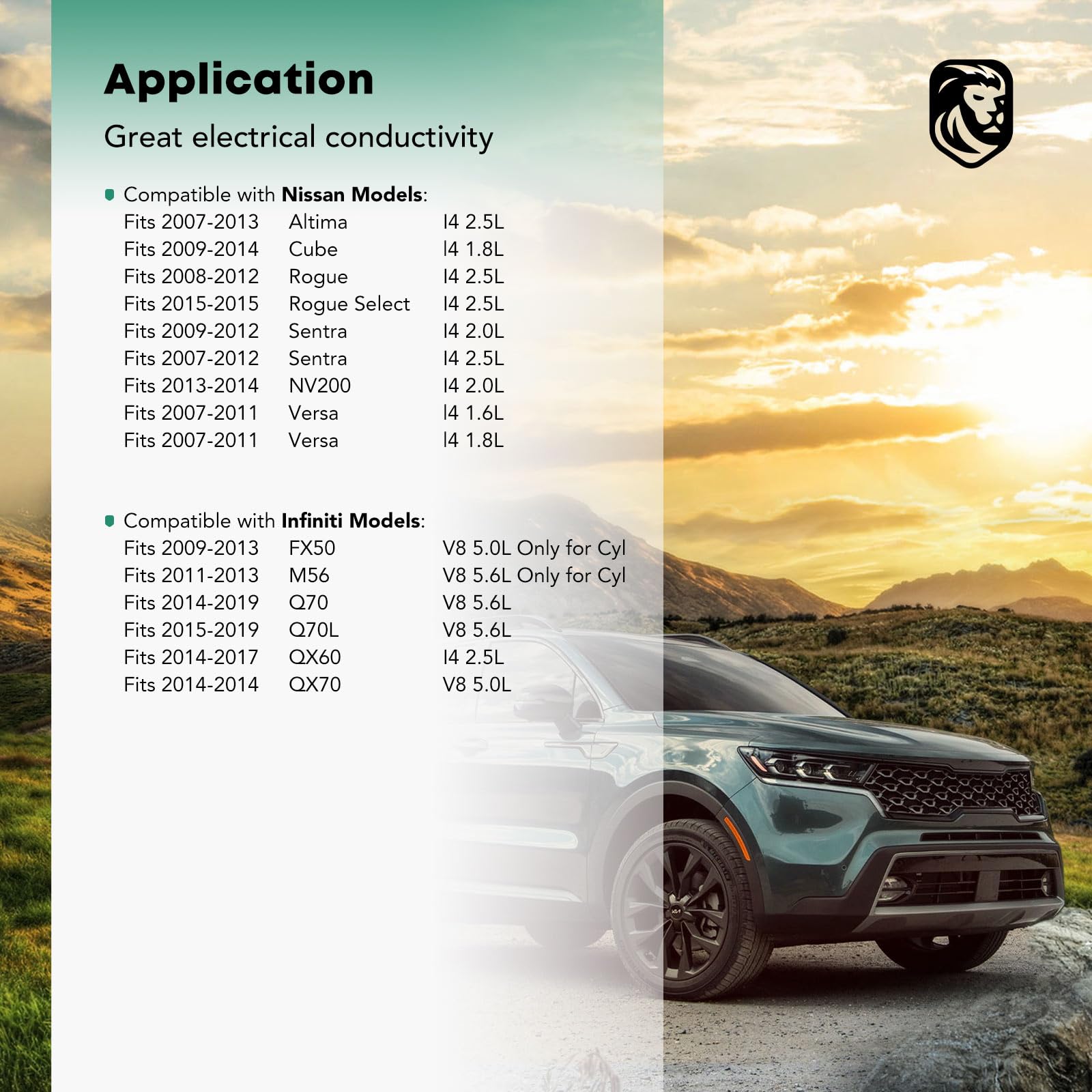 Yhtauto Set Of 4 Ignition Coil Packs Replacement For Nissan Altima 2007-2013, Sentra 2007-2012, Nv200 2013-2014, Versa, Cube, Rogue, Infiniti Fx50 2009-2013, M56 Q70L Qx60 Qx70 Replace 22448Ja00A