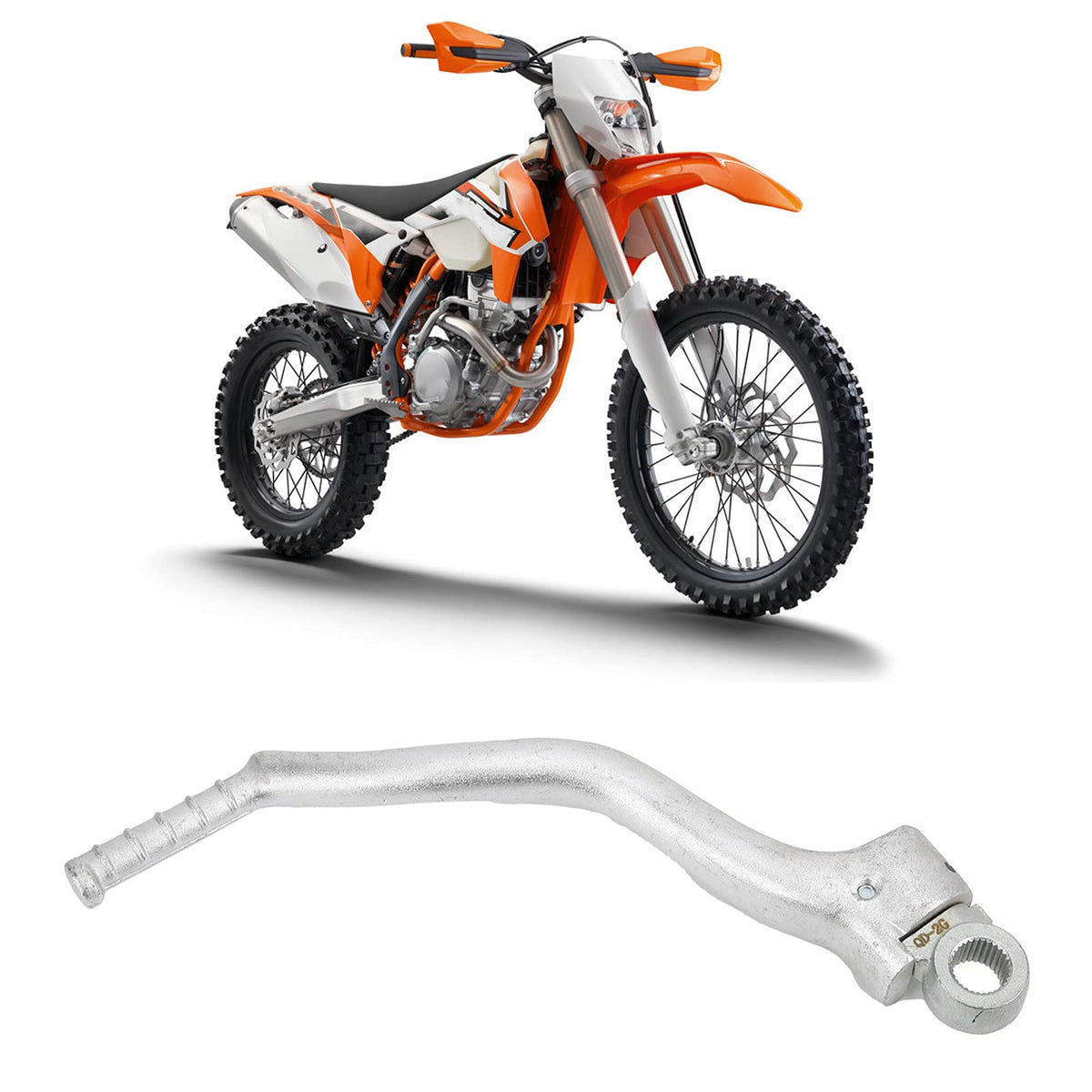 Kick Starter, Kick Starter Starter Lever Pedal CNC Forged 7075 Aluminum Fit for NC250 NC 250 Engine Motocross Dirt Bike