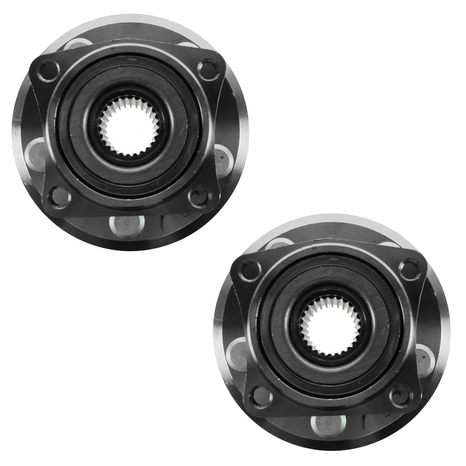 Trq Rear Wheel Hub Bearings Assembly Set Compatible With 2003-2006 Pontiac Vibe Toyota Matrix