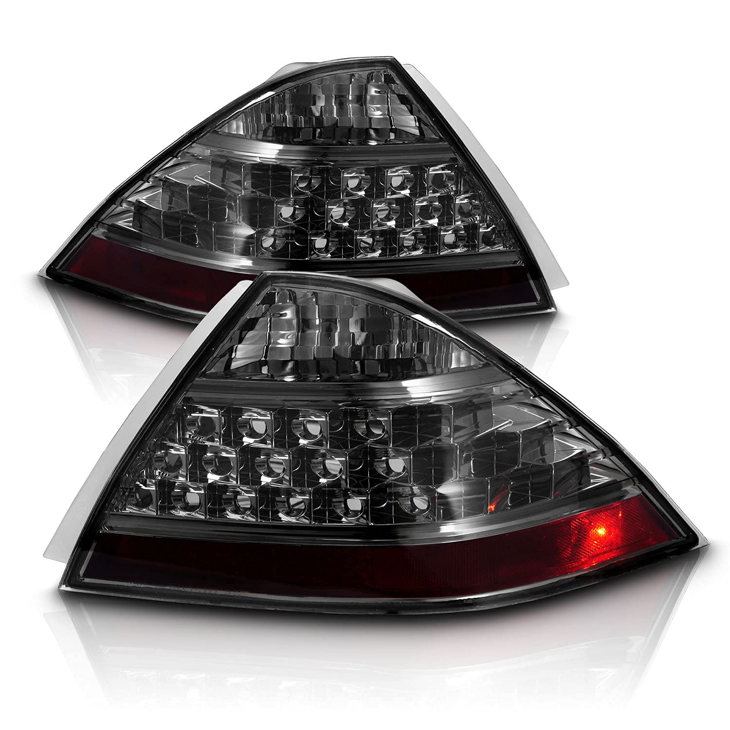 Amerilite 4 Door Taillights Smoke (No Led Kit) Pair For Honda Accord - Passenger And Driver Side