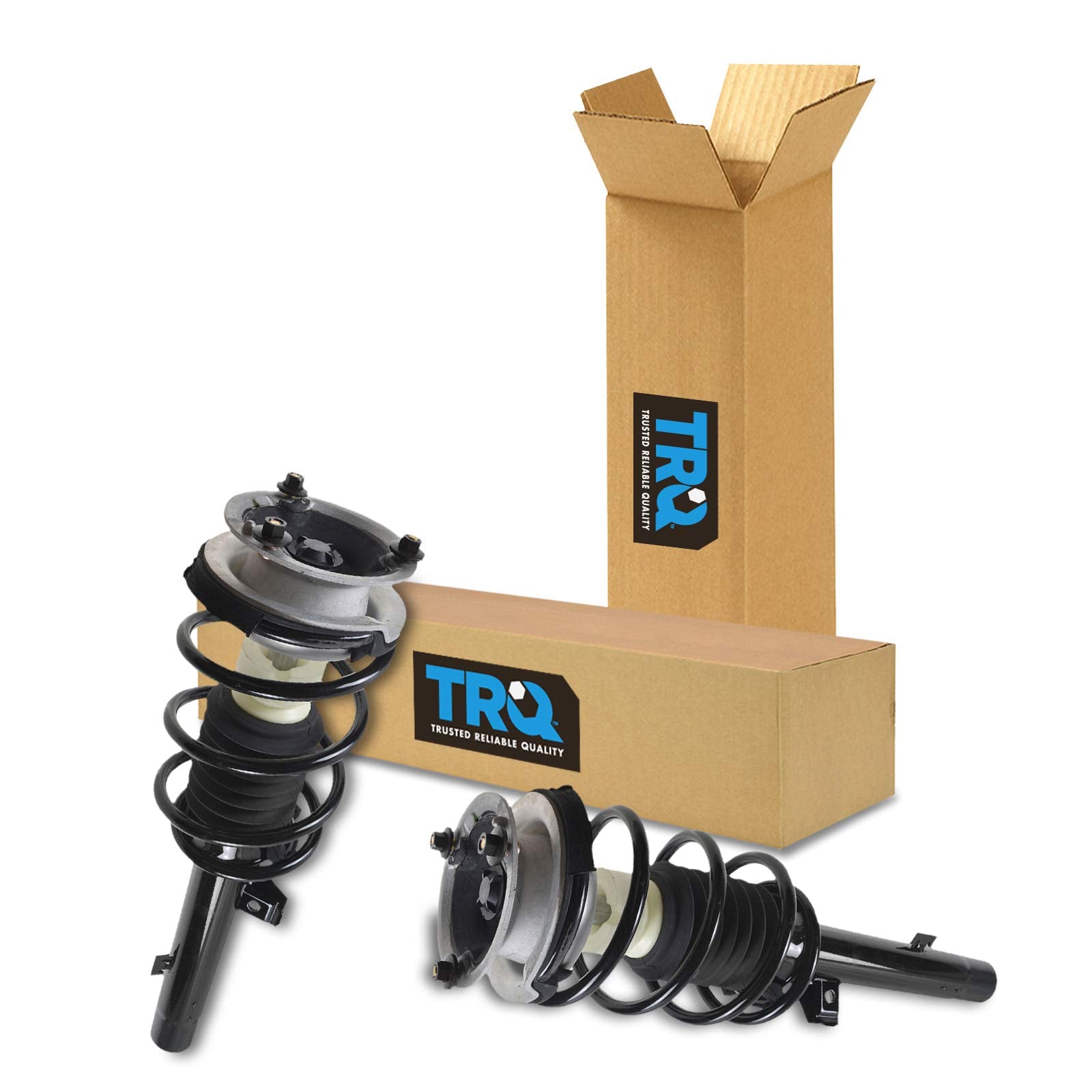 Trq Front Strut & Coil Spring Assembly Set Driver & Passenger Sides Compatible With 08-13 Bmw 128I 135I 13 135Is 06 325I 07-13 3