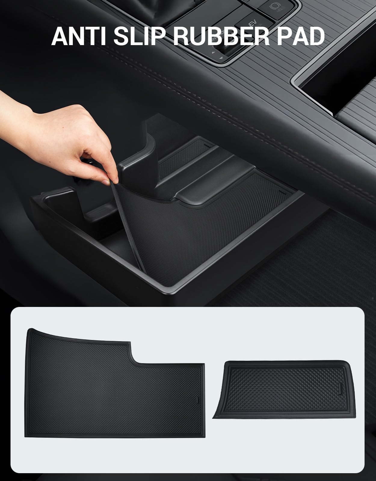 Ecarzo 2025 Upgraded Console Bottom Organizer Compatible With 2021-2025 Toyota Sienna Accessories, Lower Center Console Tray Sto