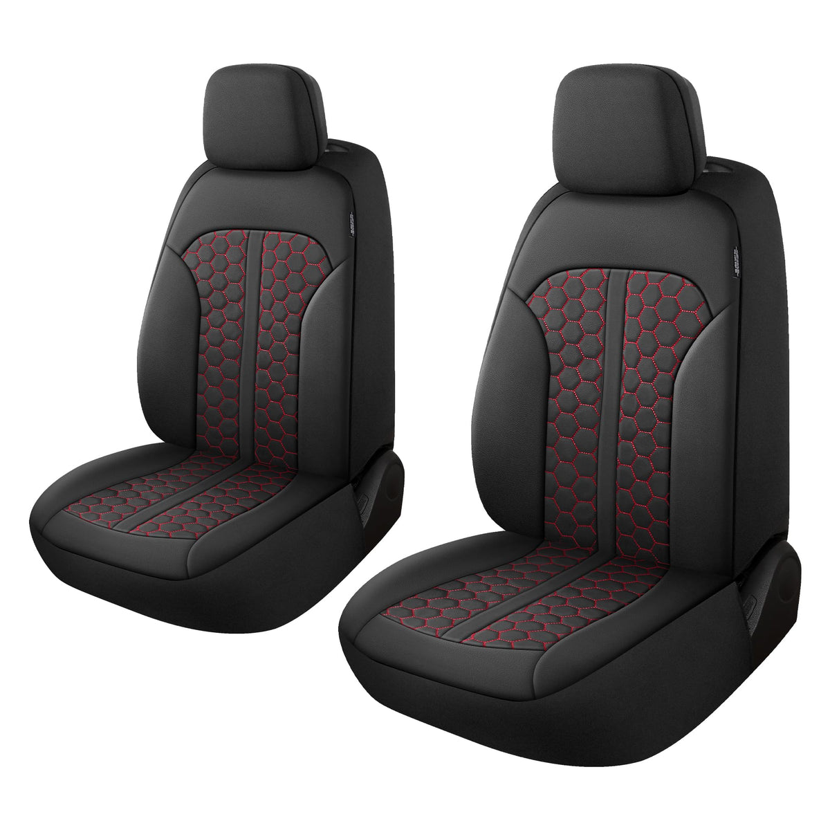 YGL Luxury PU Leather Car Seat Covers Front Set, Anti-Stain Interior Protector.Waterproof Auto Seat Covers for Cars,Trucks,Van,S