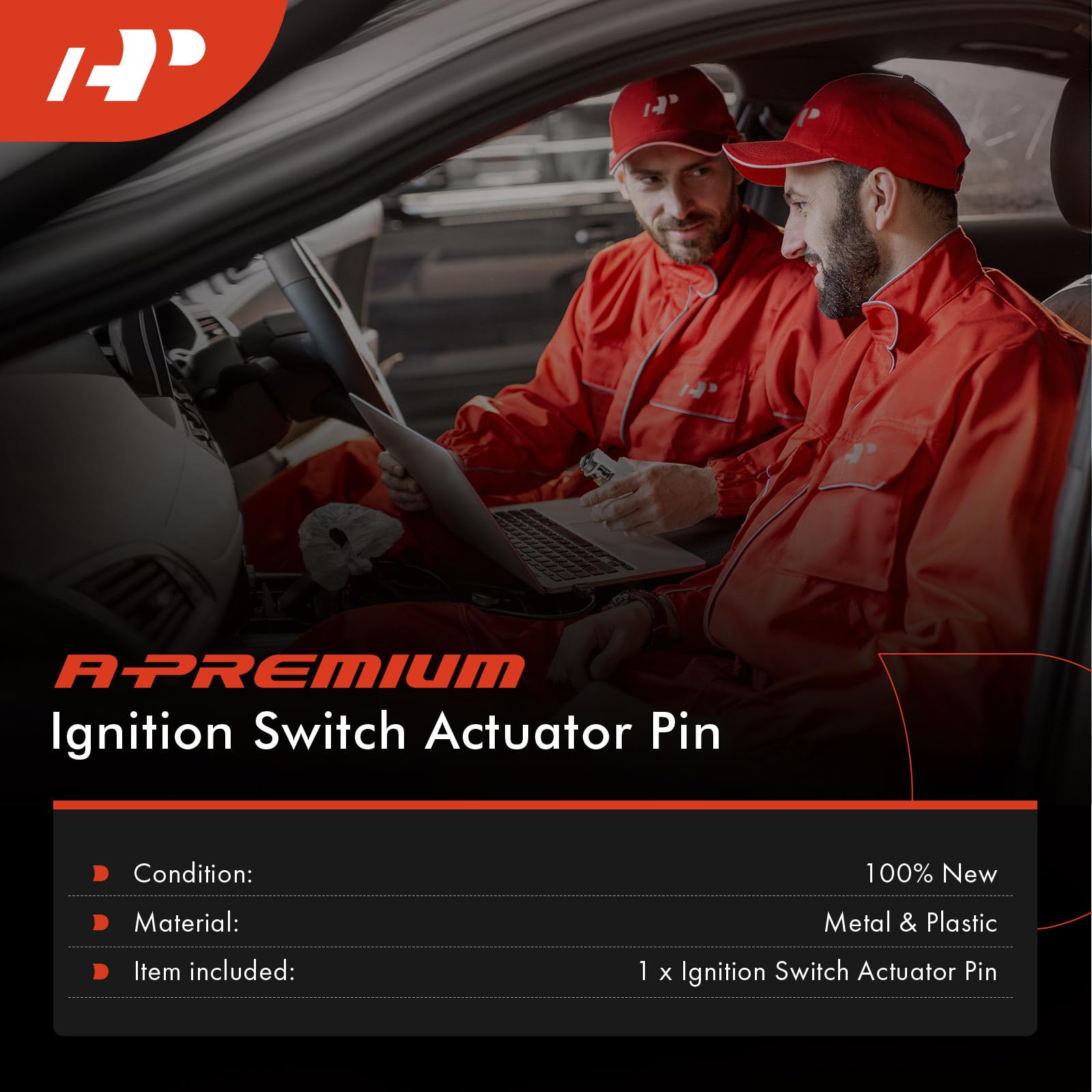 A-Premium Ignition Switch Actuator Pin Compatible With Chrysler 300 2005-2007, Pacifica 2004-2008 & Dodge Charger 2006-2007, Magnum 2005-2007, For All Engine