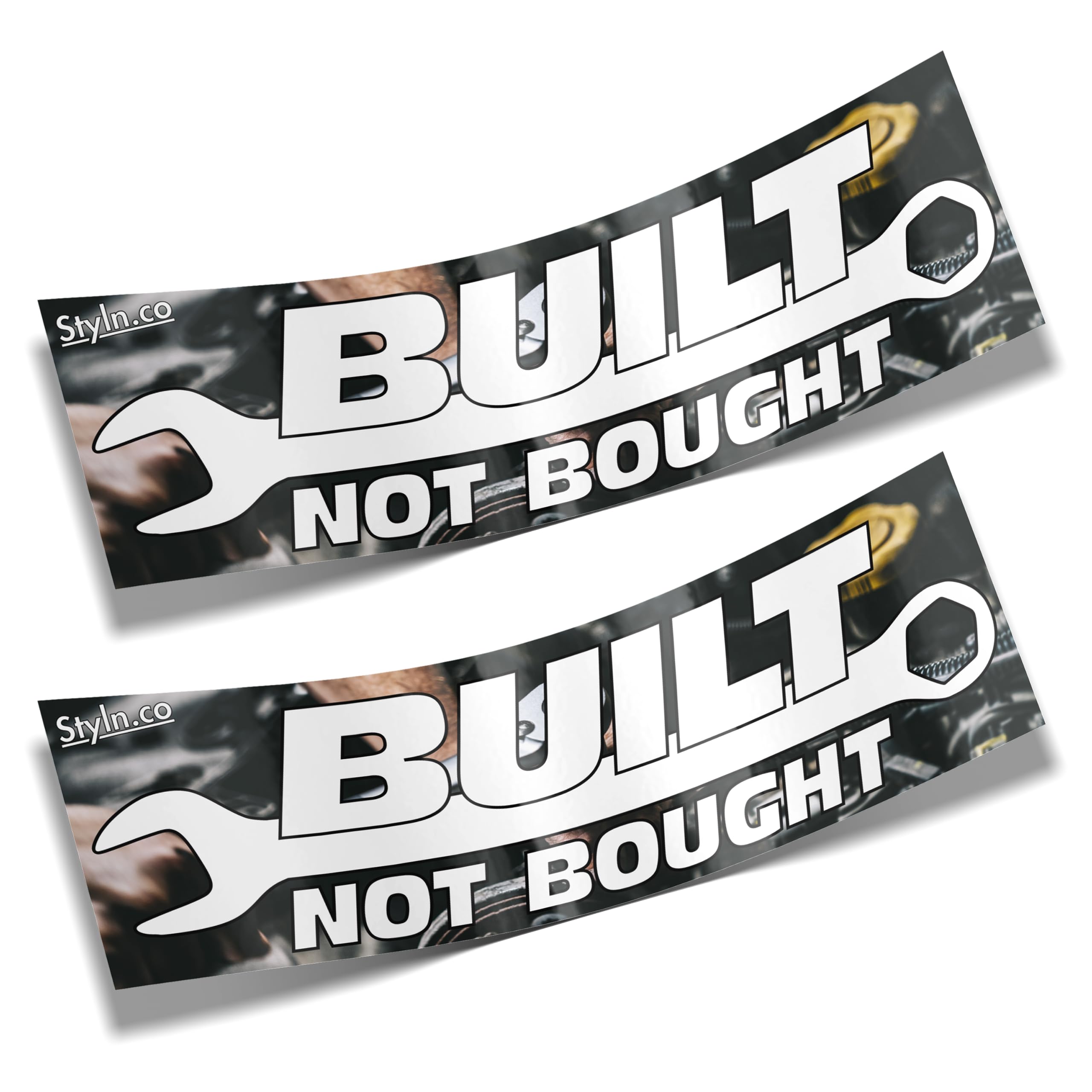 Built NOT Bought Slap Sticker (2) CAR Truck Racing Vinyl Stickers Decal 8