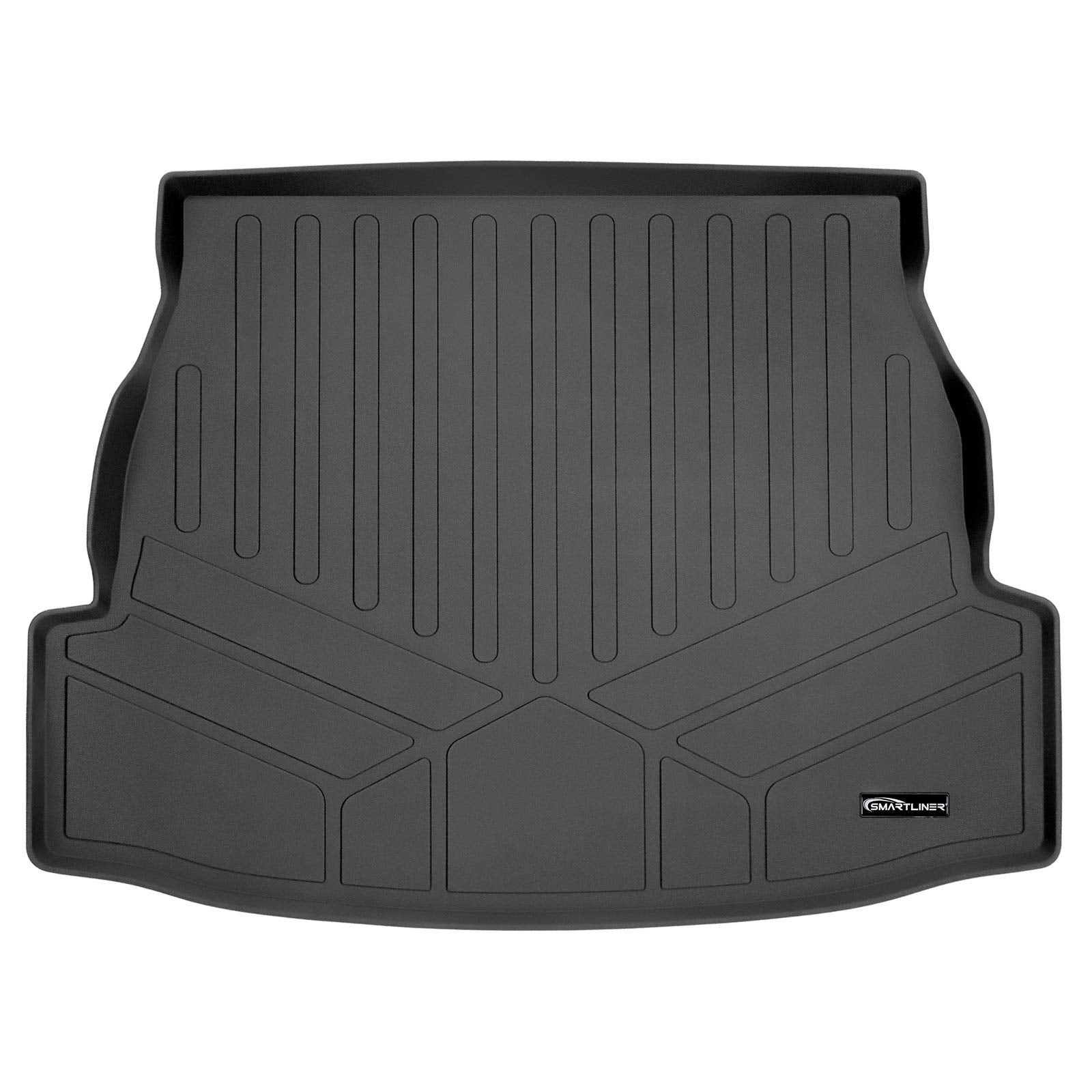 Smartliner All Weather Custom Fit Cargo Liner Trunk Floor Mat Black Compatible With 2019-2022 Toyota Rav4 - All Models