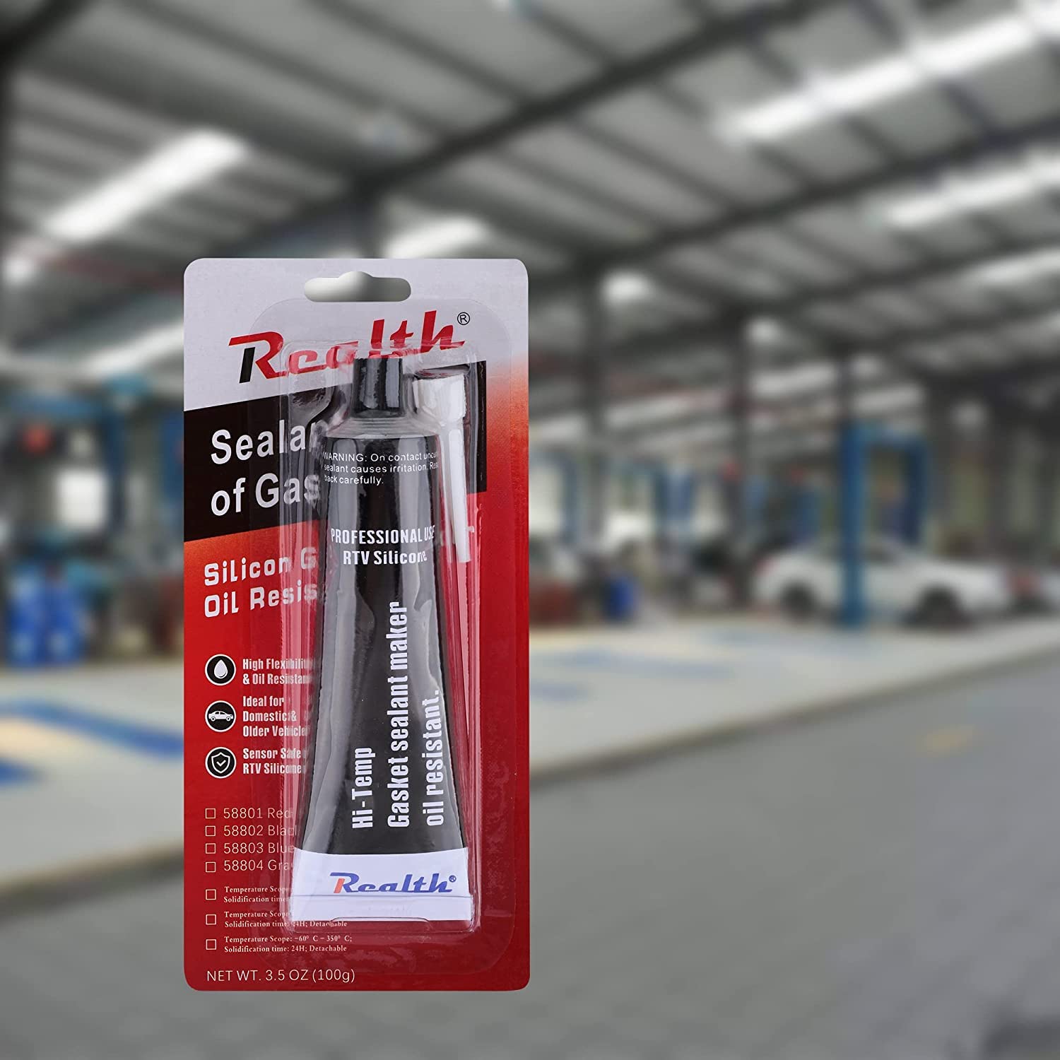 Silicone Gasket Maker Grey Oil 1 Pack, High Temperature Rtv 3.53 Oz Ultra Resistance Sealant High Strength Flange Sealing For Au