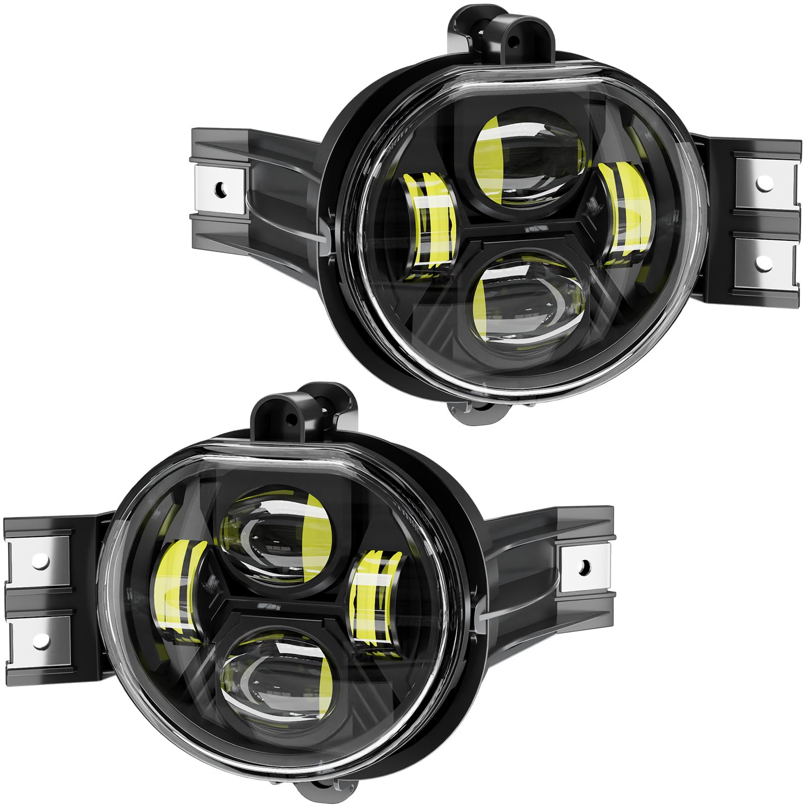 Aukmak Upgraded LED Fog Lights Assembly Compatible with Dodge Ram 1500 2002-2008 for Ram 2500 3500 Pickup 2003 2004 2005 2006 20