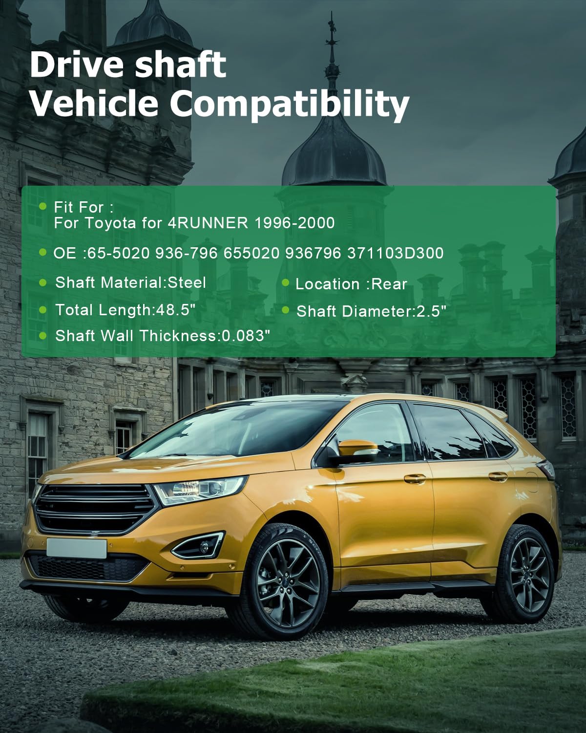 Scitoo?48.5''?Steel Rear Driveshaft Assembly Drive Shaft Prop Shaft For Toyota For 4Runner 1996-2000,Oe# 65-5020 936-796 655020