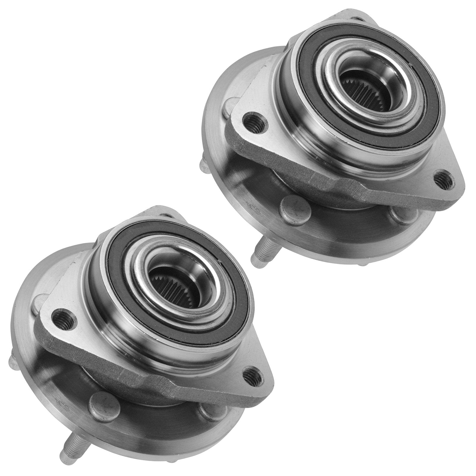 Trq Front Wheel Hub Bearings Assembly Set Compatible With 2011-2015 Chevrolet Cruze 2016 Cruze Limited