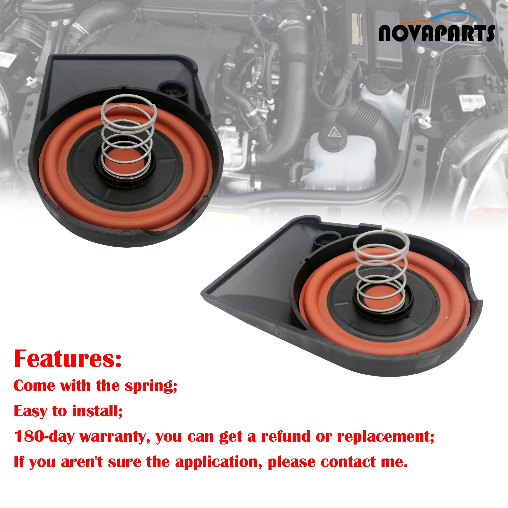Novaparts Valve Cover Cap Pcv With Membrane N18 Engine Replacement For 2010-2016 Mini Cooper S R55 R56 R57 R58 R59 R60 R61 1.6L
