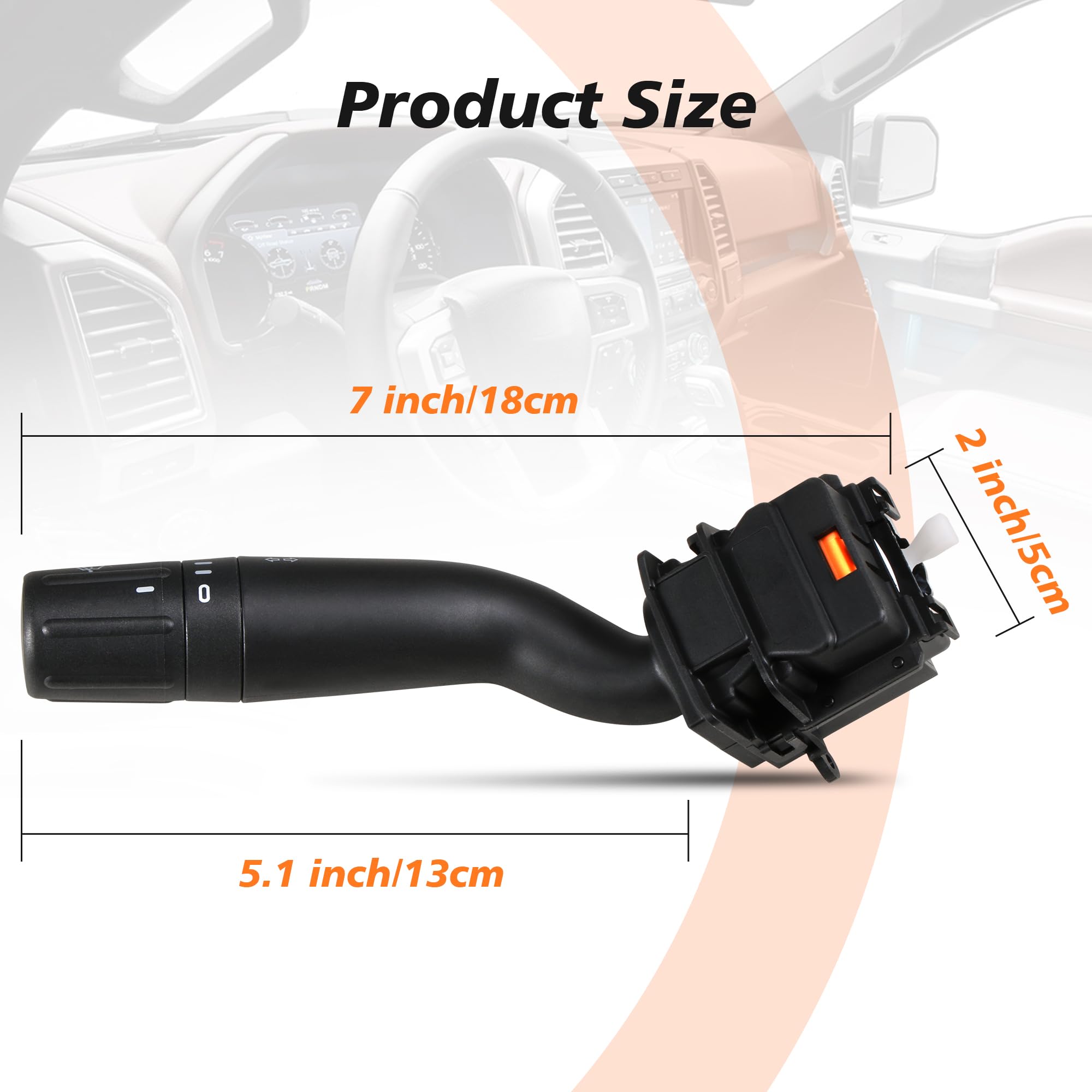 Cbs2293 Windshield Wiper Switch Turn Signal Switch Control Replaces Fits For Ford F150 2015-2020, F250 F350 F450 Super Duty 2017