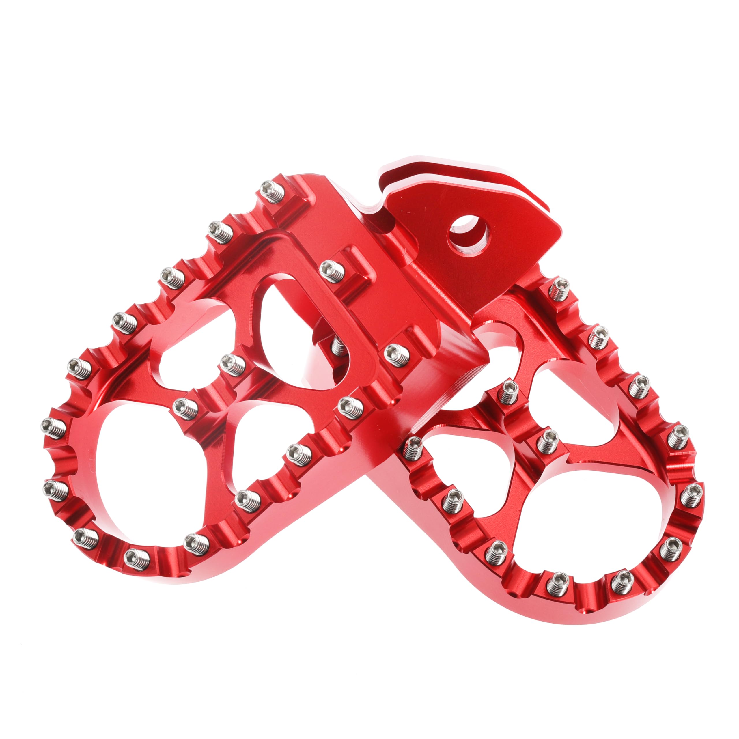 Motorcycle Foot Peg Foot Rest Dirt Bike Foot Pegs For Sur Ron Light Bee S/X For Segway X260 X160 For Talaria Sting Mx3 Mx4 Xxx Taparia Foot Pedals Rests (Red)