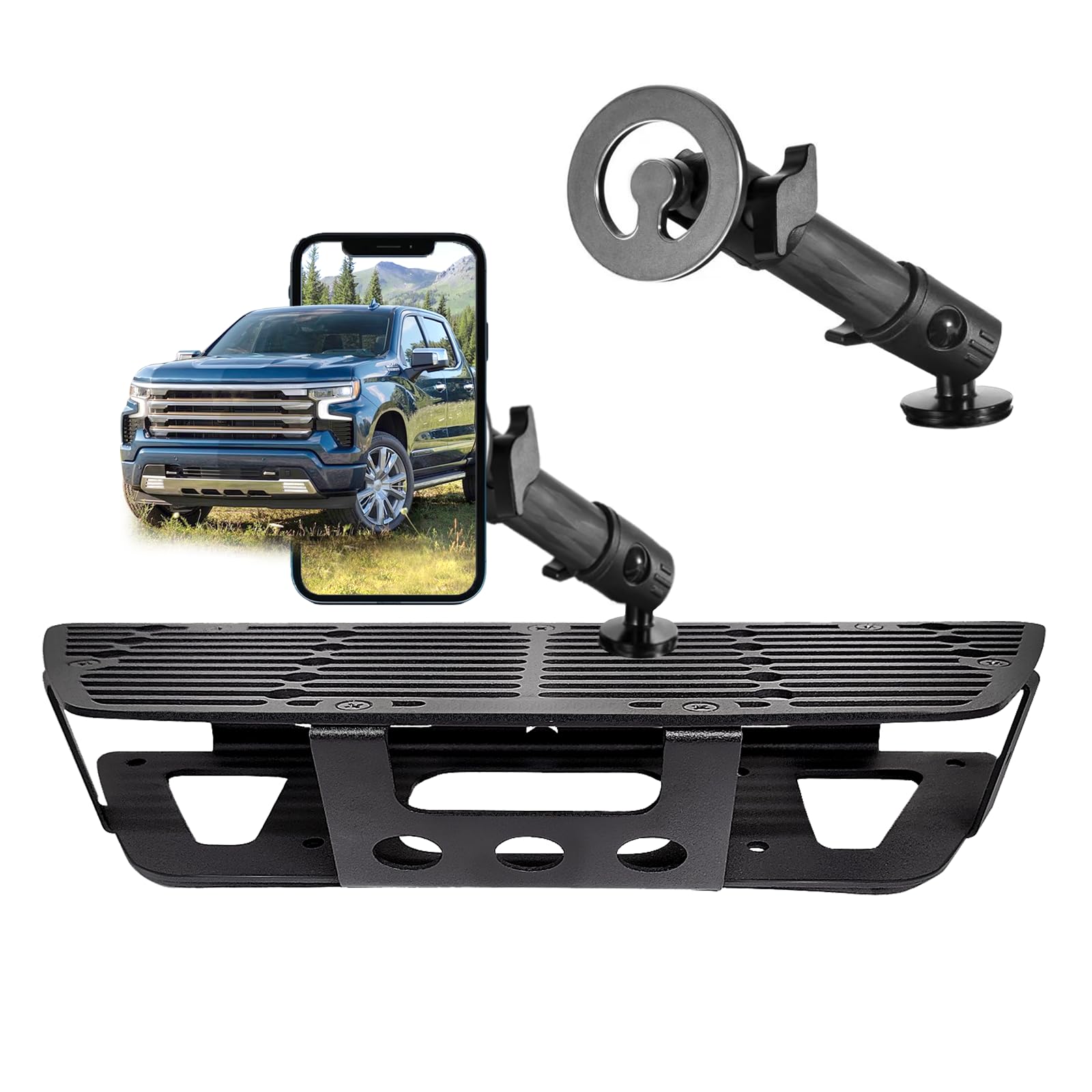 Batdiary 2024 Silverado 1500 Magnetic Phone Mount Compatible with 2019-2024 Chevy Silverado & 2019-2021 GMC Sierra Accessories M