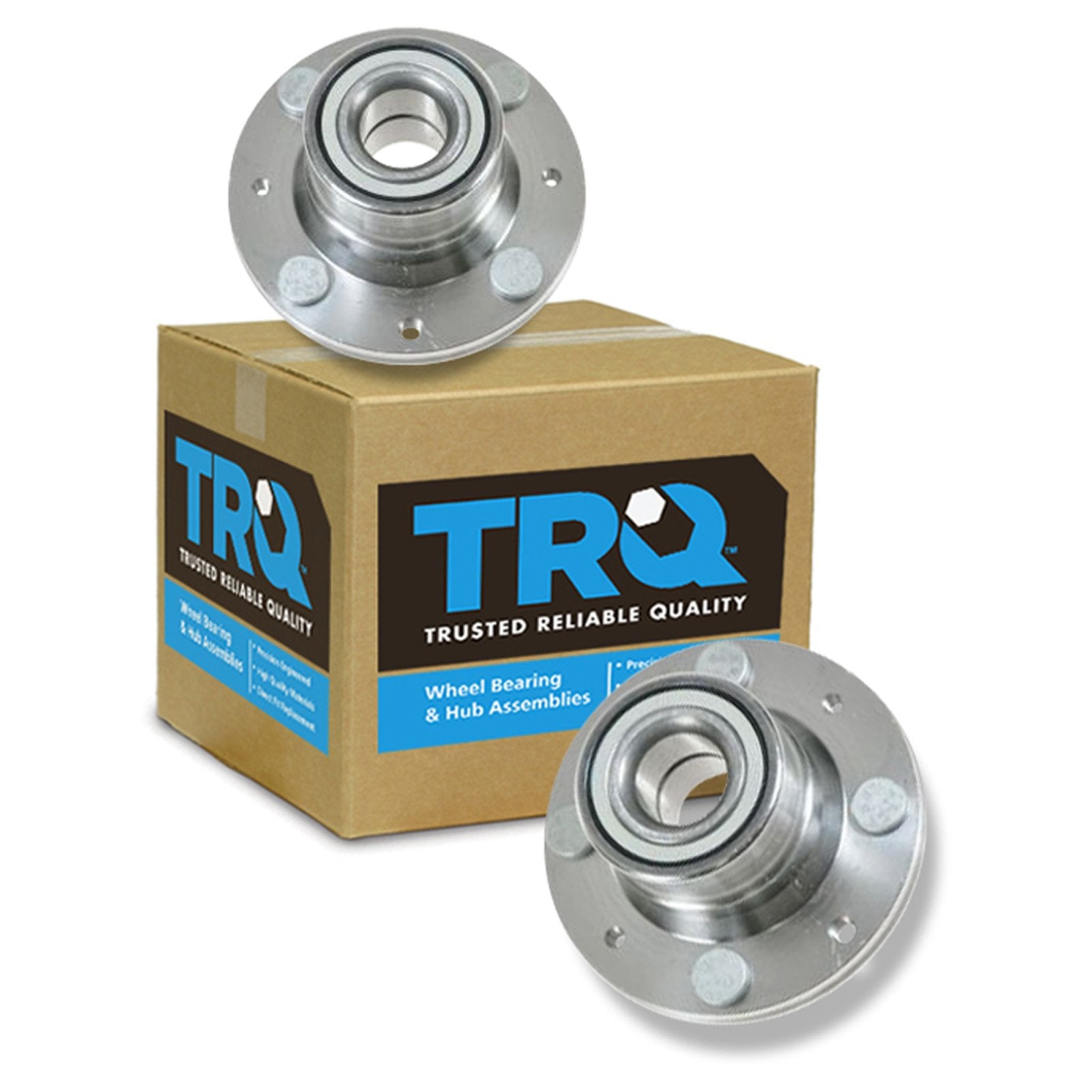 Trq Rear Wheel Hub Bearings Assembly Set Compatible With 1993-1994 Dodge Colt 1993-1996 Eagle Summit 1993-2002 Mitsubishi Mirage