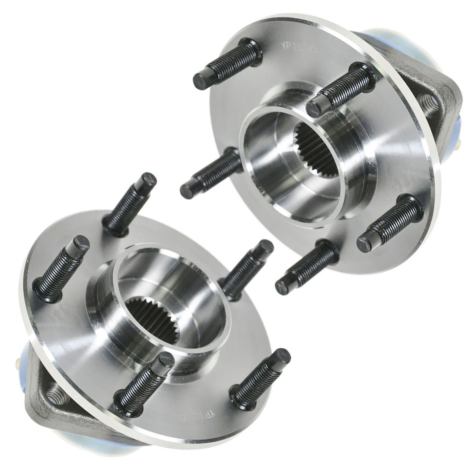 Trq Rear Wheel Hub Bearings Assembly Set Compatible With 2004-2008 Cadillac Xlr 1997-2008 Chevrolet Corvette