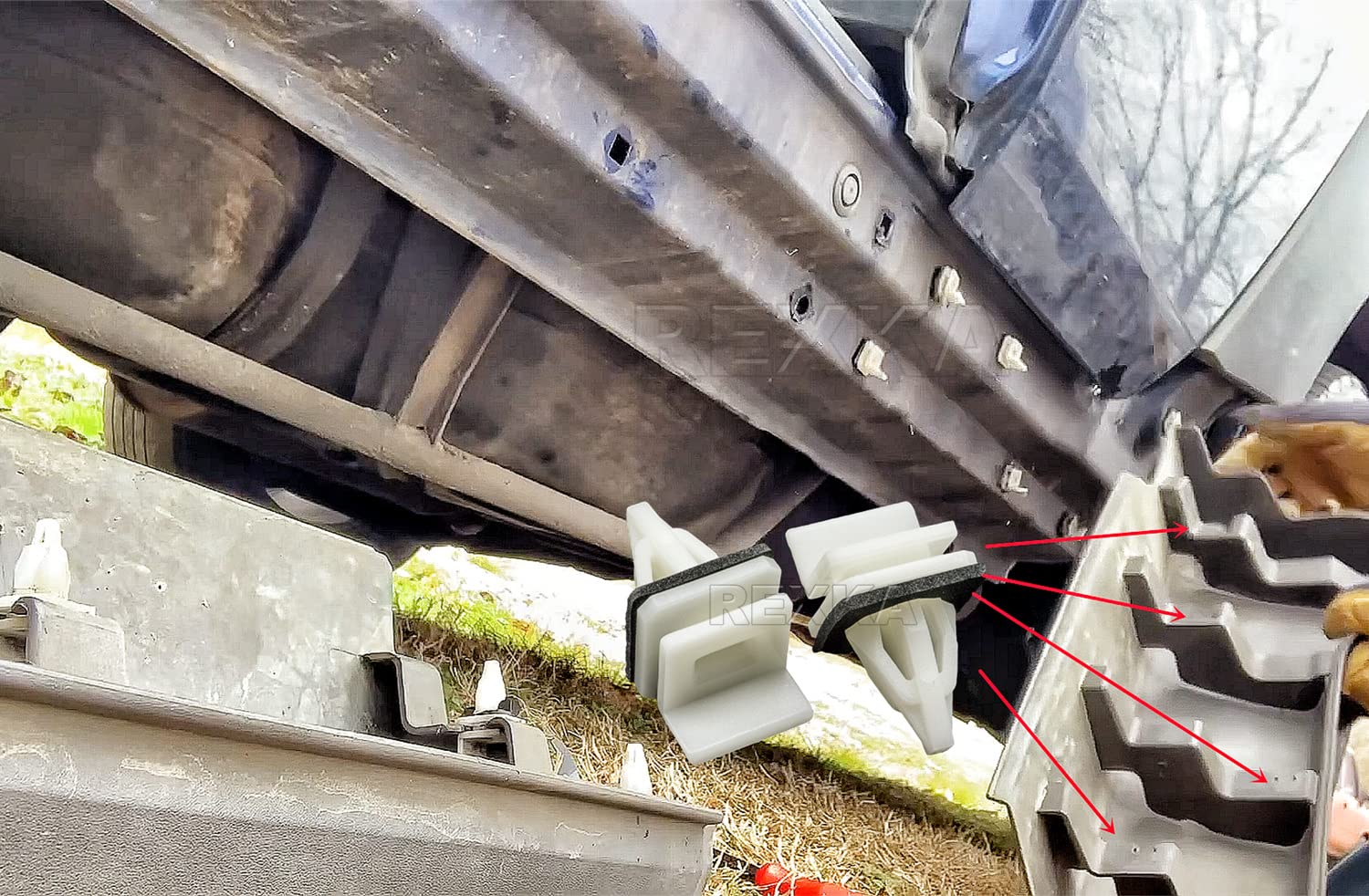 Rexka 10Pcs Rocker Panel Moulding Clip For Honda Acura 91513-Sm4-000 Accord, Civic, Civic Del Sol, Cr-V, Element, Odyssey, Pilot