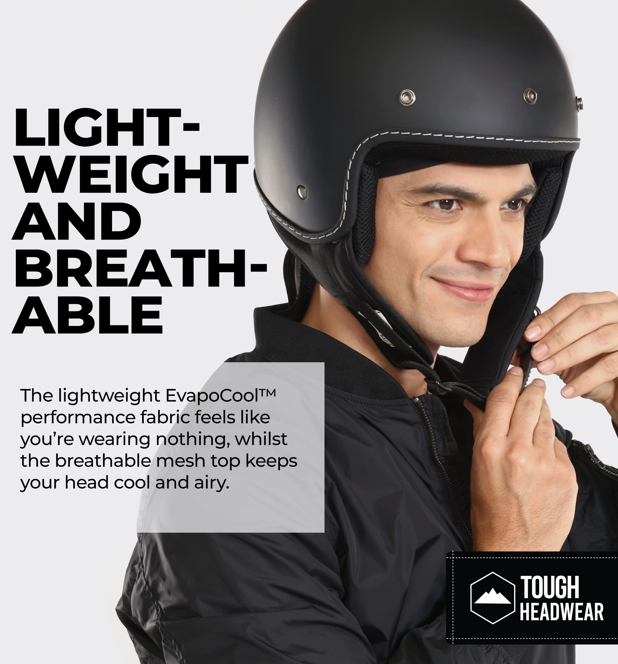 Tough Headwear Skull Caps - Head Wraps For Men - Summer Mens Dreads Do Rag - Cooling Helmet Liners - Hard Hat Liner, Du Rag - Wo