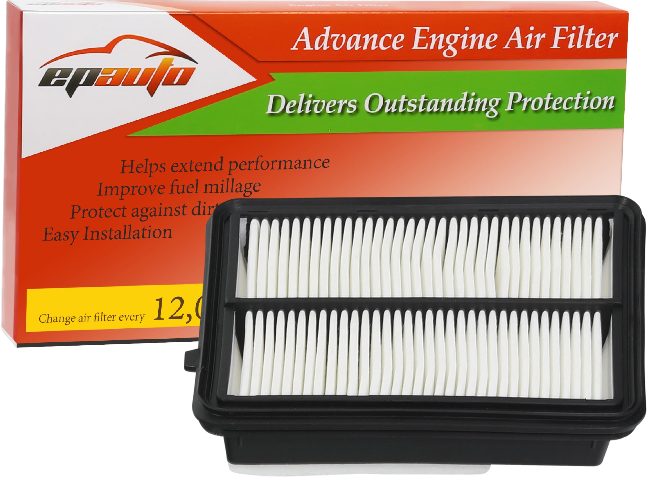 Epauto Gp608 (16546-5Rb1A) Replacement For Nissan Panel Engine Air Filter For Kicks 1.6L (2018-2023), Versa 1.6L (2020-2023)