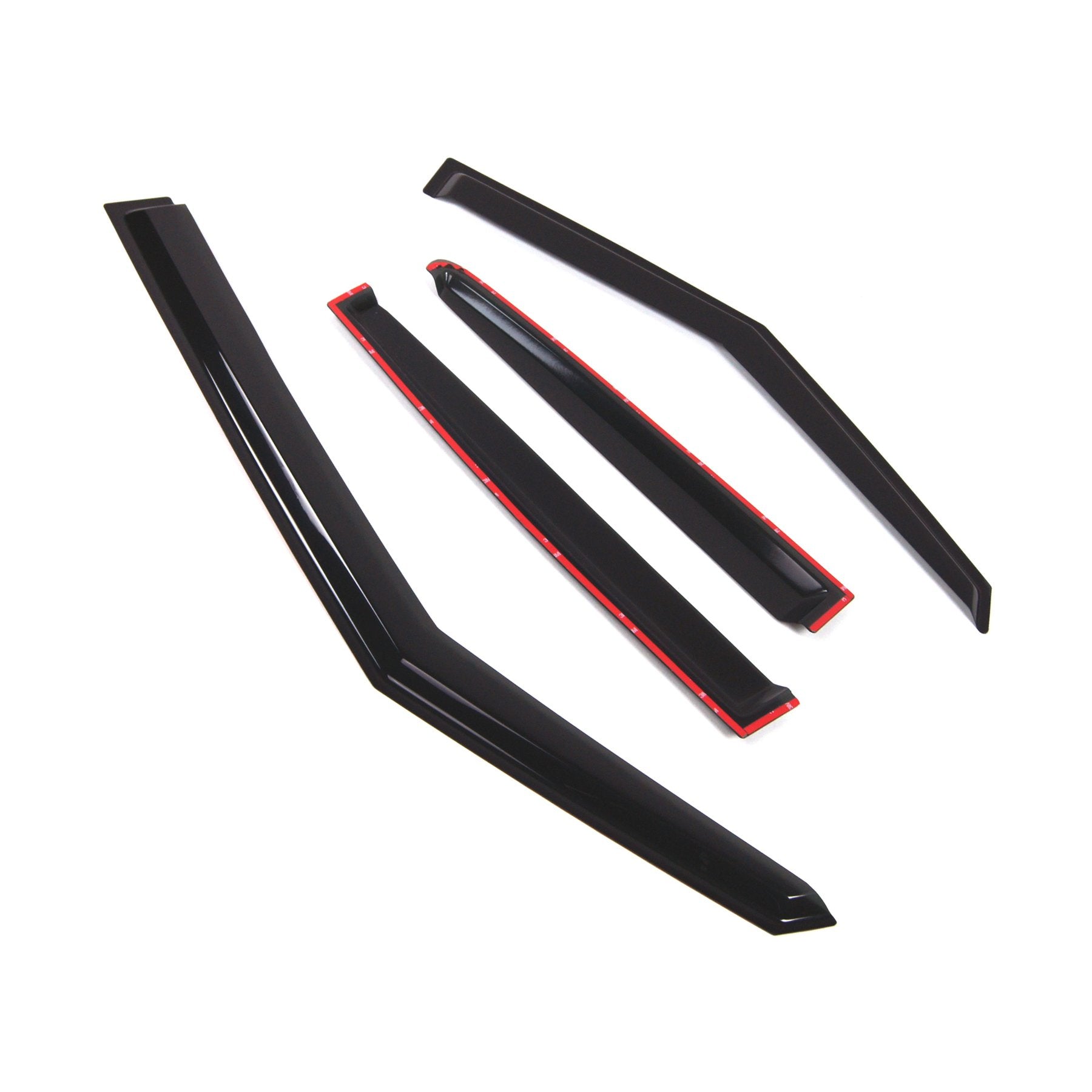 Tuningpros Outside Mount Window Vent Visors Rain Guards Compatible With Hyundai Veloster 2011-2016 | Side Window Wind Deflectors