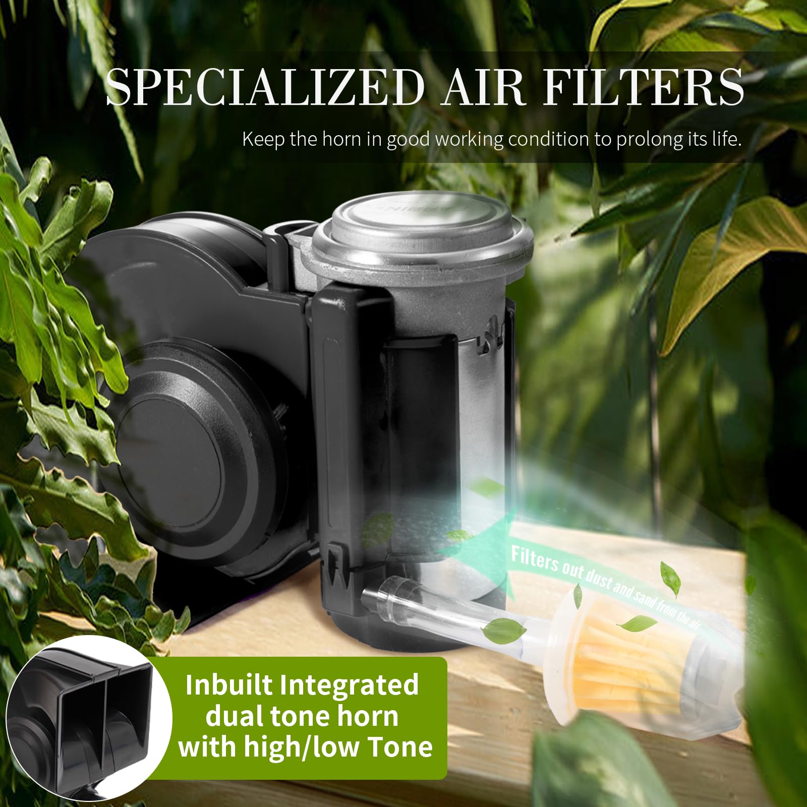 Farbin Train Horn For Truck 12V 150Db Loud Car Horn Snail Air Horn With Relay Harness For Any Vehicles