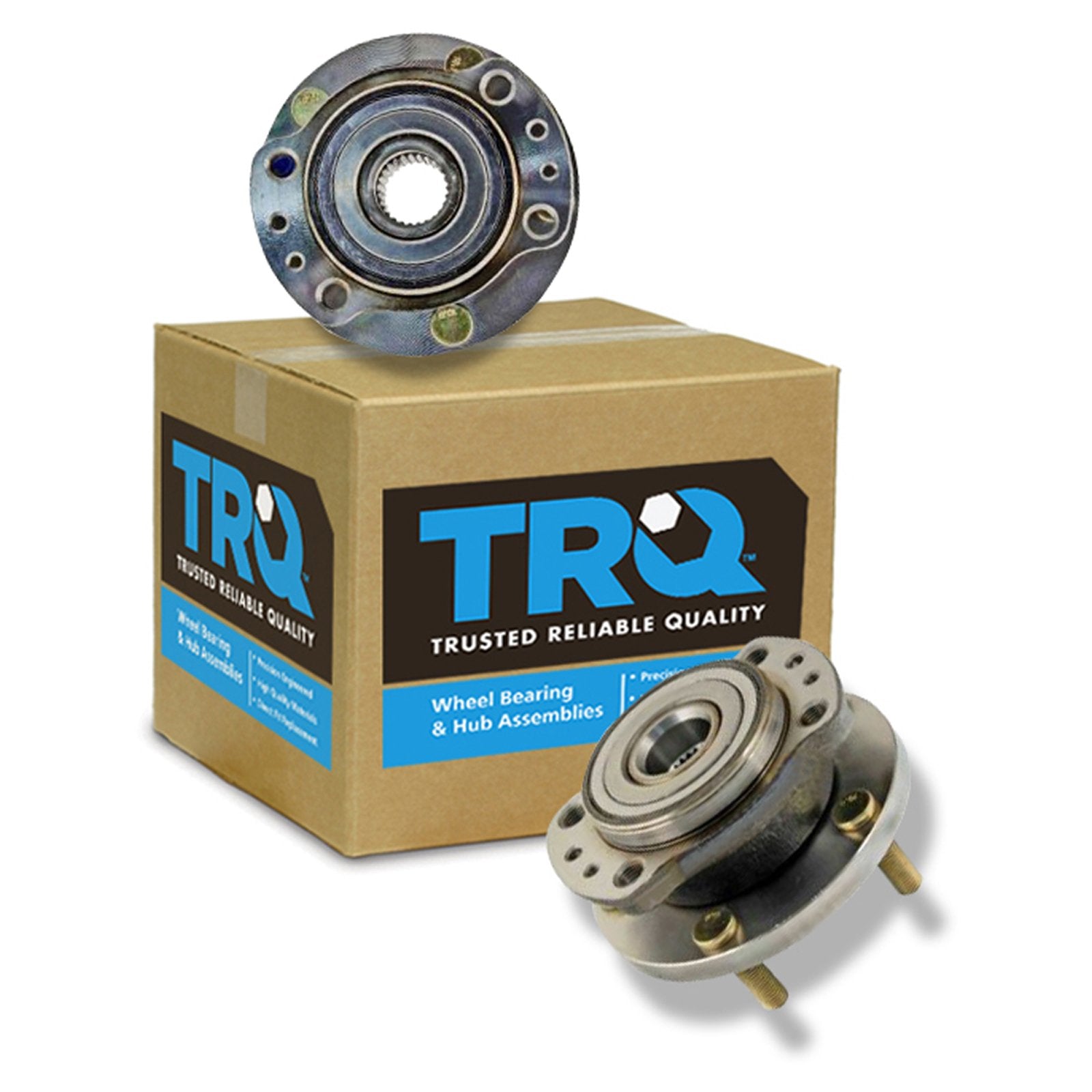 Trq Rear Wheel Hub Bearings Assembly Set Driver & Passenger Side Compatible With 1997-2004 Chrysler Town & Country Dodge Grand C