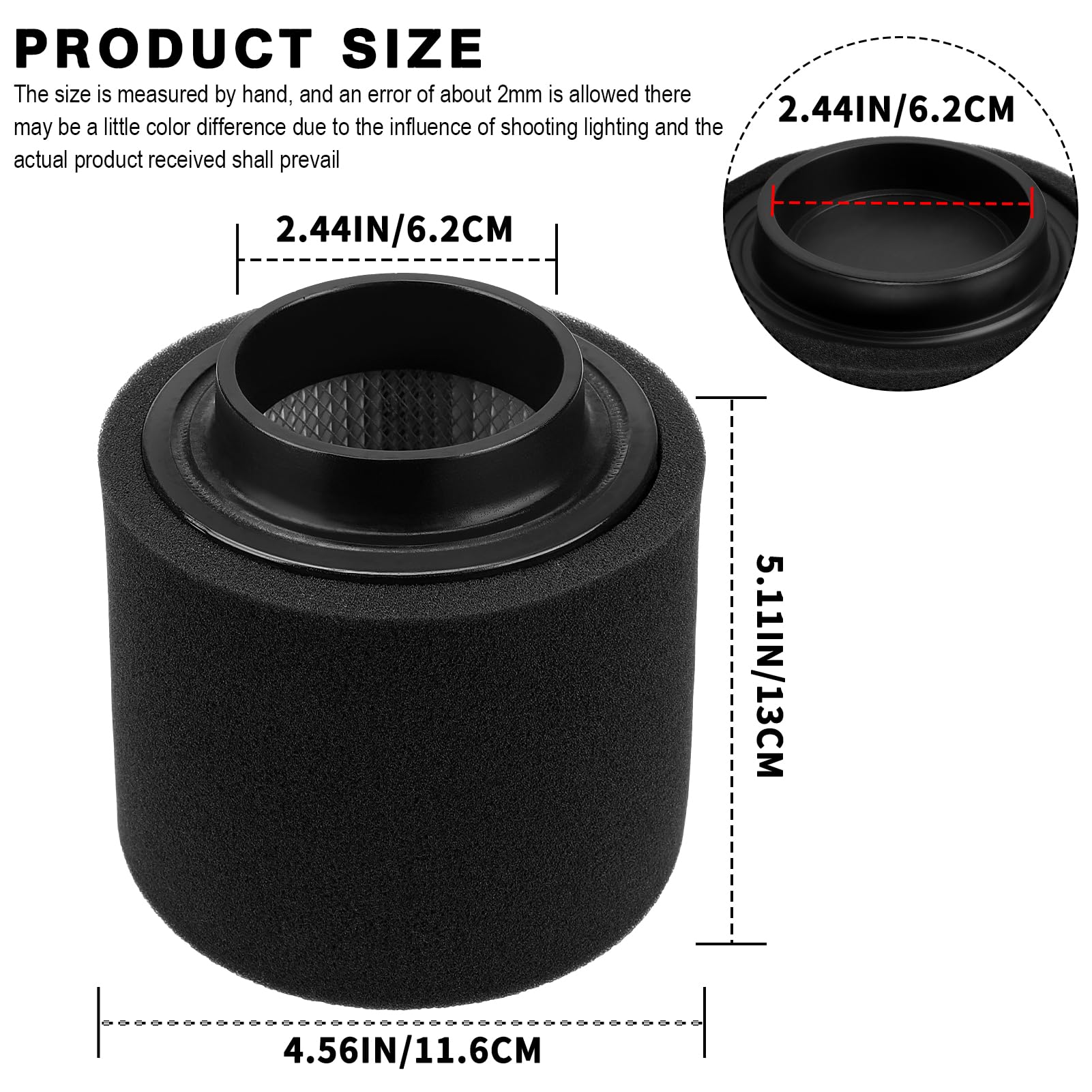 0452306 1253355 Air Filter for Polaris Phoenix 200 2005-2019 Trail Blazer 250 2001-2006 Sportsman 300 2008-2010 Hawkeye 300 2006