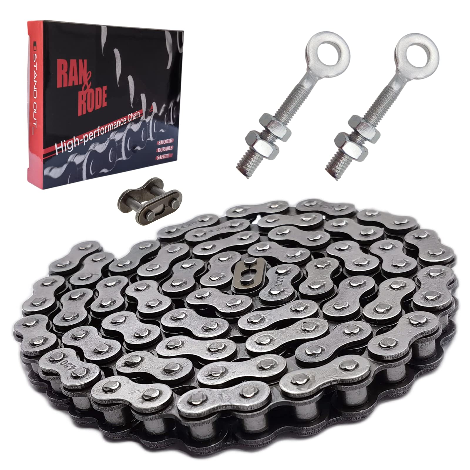 Mini Bike Rear Chain Fits Coleman CT200U CT200U-EX BT200X Mini Bike Chain MB200 MB165 Baja Warrior Heat Mini Baja Motorsports+Ch