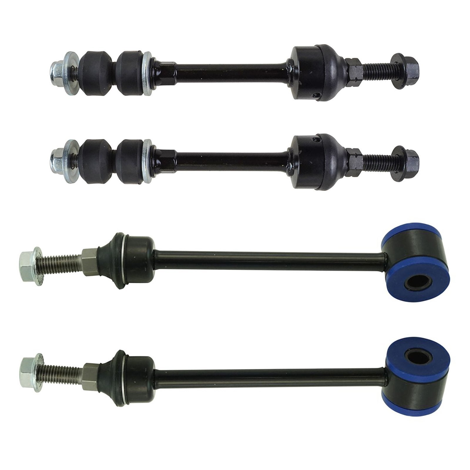 Trq Front & Rear Sway Bar Stabilizer Link Set Compatible With 2004-2007 Dodge Ram 1500