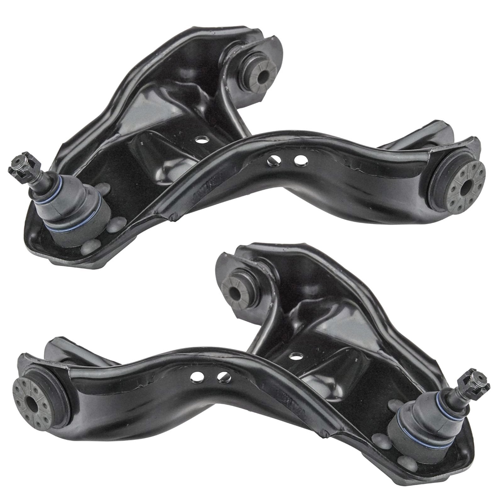 Trq Front Upper Control Arm With Ball Joint Set Compatible With 84-05 Chevrolet 84-04 Gmc 98-00 Isuzu 91-01 Oldsmobile Gm4512100