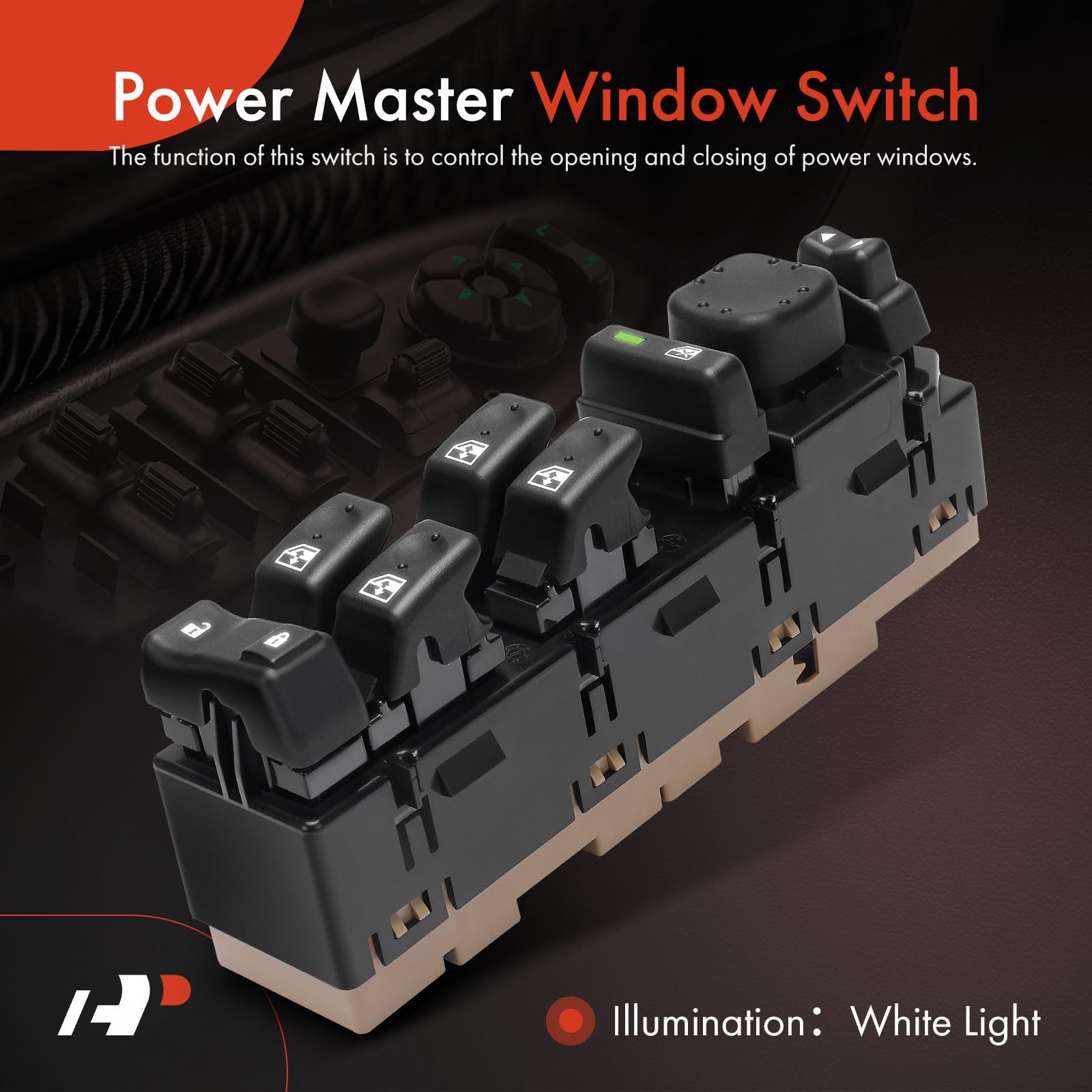 A-Premium - Driver Side Master Power Window Switch - Compatible With Chevy Gmc Cadillac Models - 2003-2007 - Escalade, Avalanche, Silverado, Suburban, Tahoe, Sierra, Yukon - Replace 15883323, Dws-220