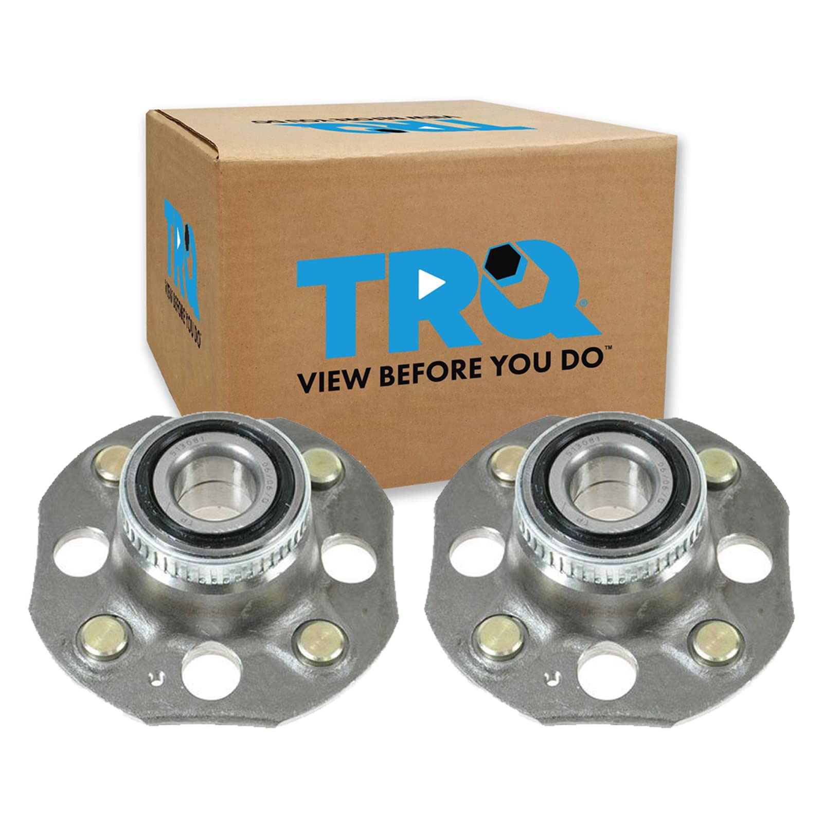 Trq Rear Wheel Hub Bearings Assembly Set Compatible With 1990-1993 Acura Integra 1986-1989 Honda Accord 1988-1991 Civic