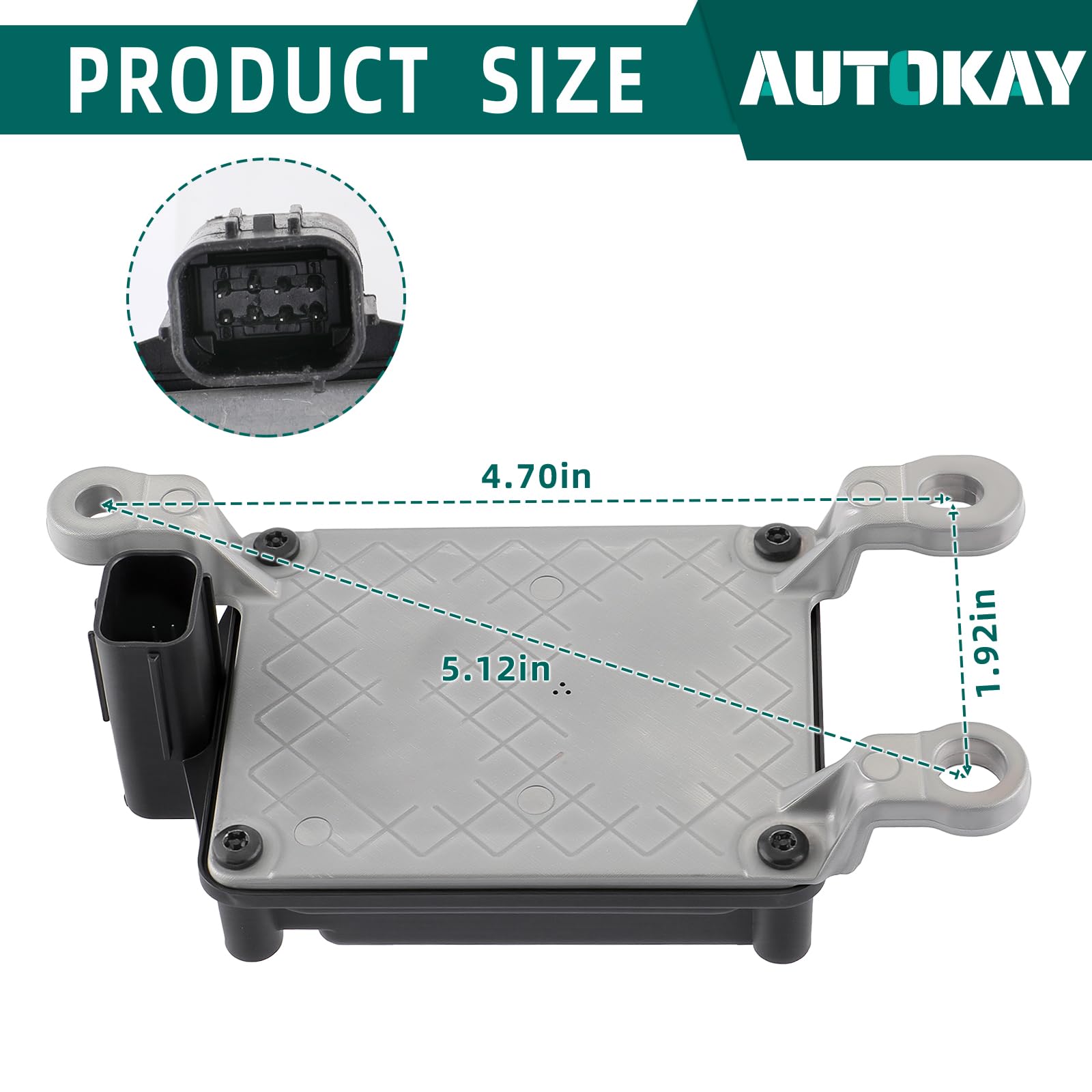 AUTOKAY Front Cruise Distance Radar Sensor Fits for Nissan Kicks Altima Rogue 2017-2021 284385FA6A
