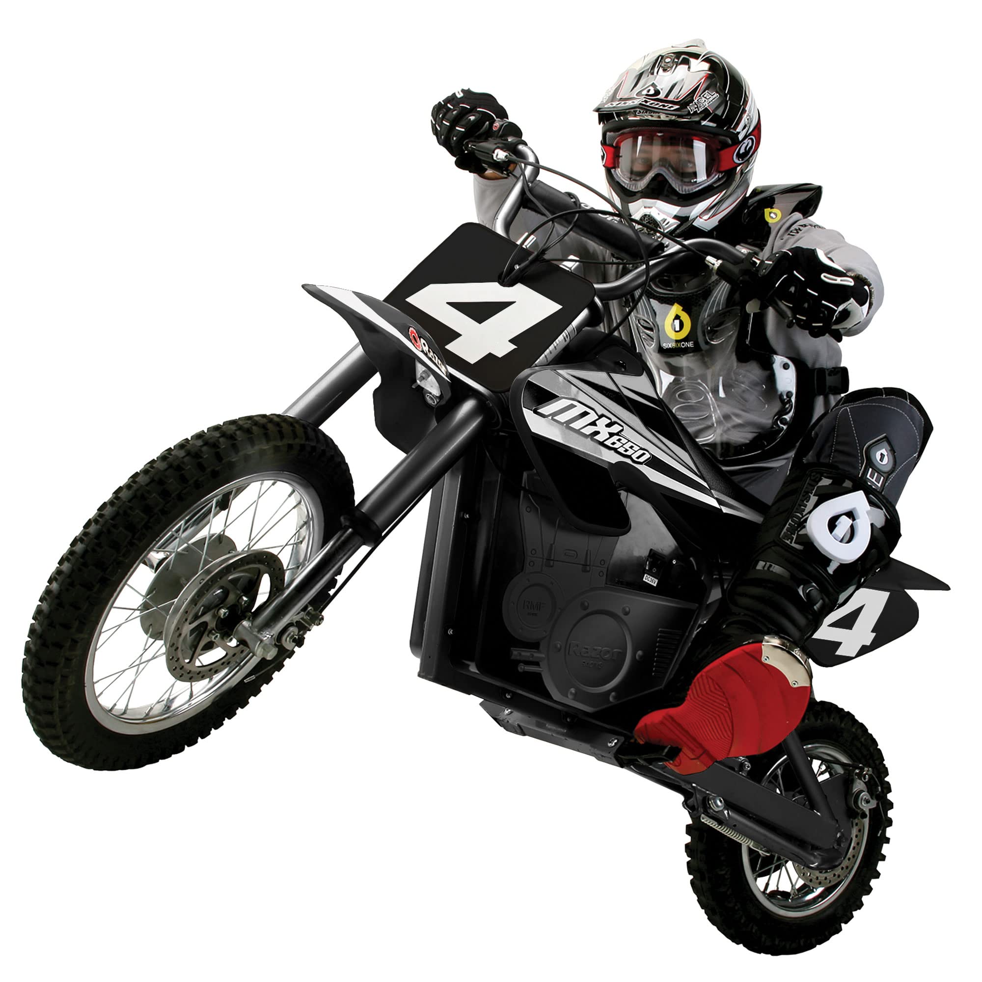Razor Mx650 Dirt Rocket High-Torque Electric Motocross Dirt Bike With Speeds Up To 17 Mph For Uphill And Off-Road Conditions, Bl