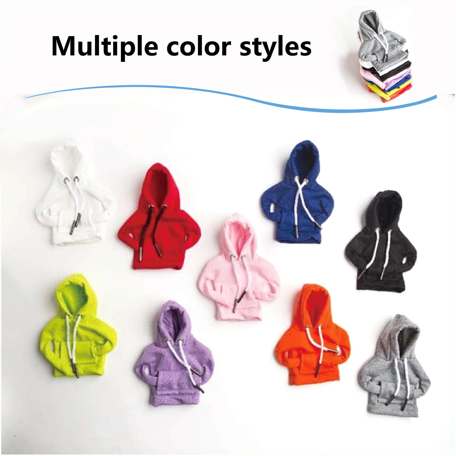 2Pcs Car Shift Knob Hoodie,Gear Shift Hoodie,Funny Sweater Hoodie For Gearshift,Automotive Interior Accessories(Red And Gray)