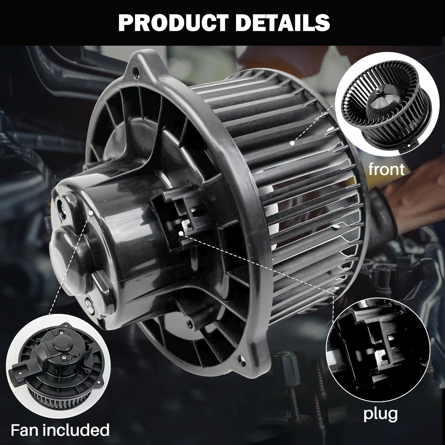 Aspligo 700227 Ac Heater Blower Motor Fan Assembly Fit For Mazda Cx-7 2009 2010 2011 2012 Eg2261B10, Ma3126107