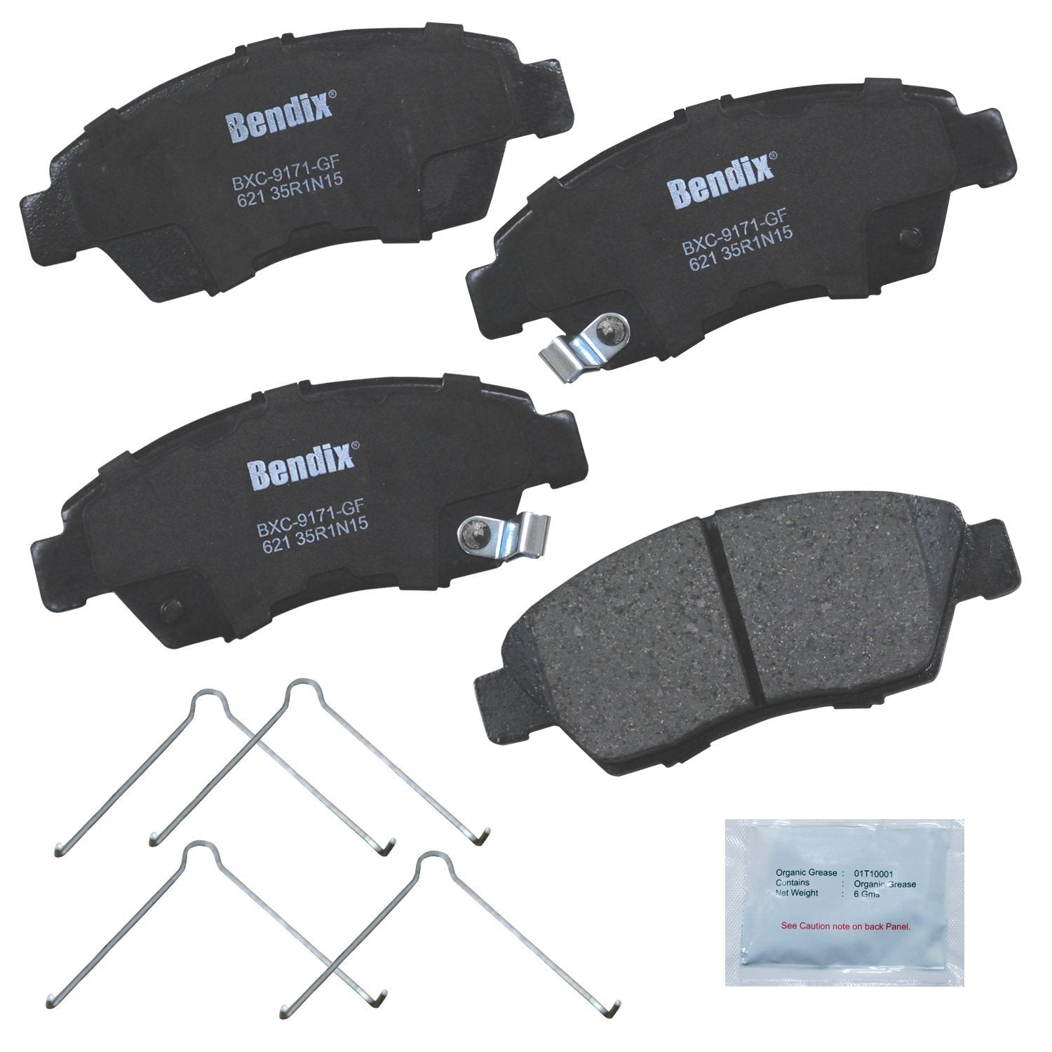 Bendix Priority1 Cfc621 Ceramic Front Brake Pads For Acura Ilx 2015-2013, Rsx 2006-2002, Honda Civic 1995-1993, Civic 2015-2003,
