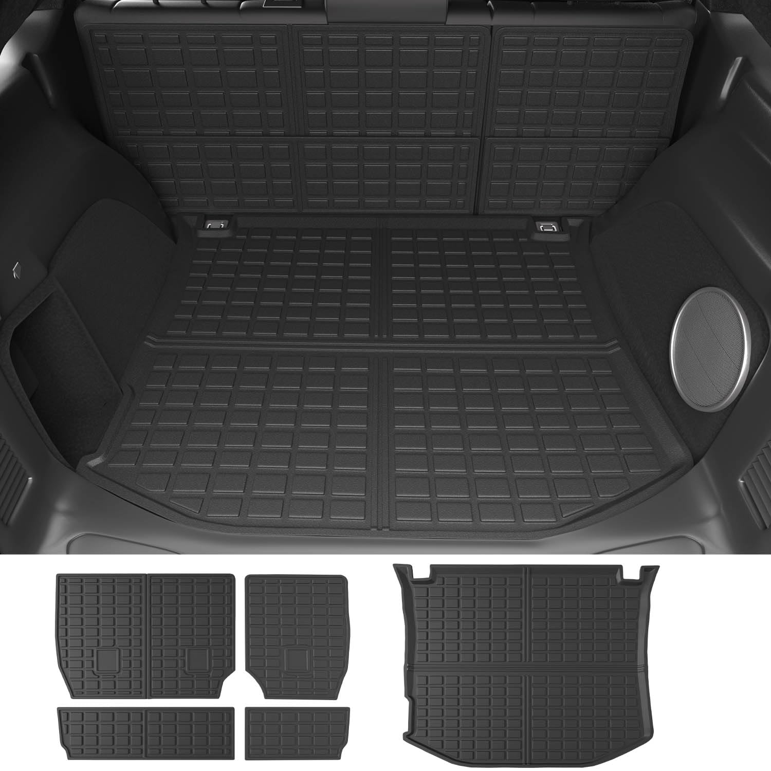 powoq Trunk Mat Compatible with 2011-2021 Jeep Grand Cherokee 2022 2023 Grand Cherokee WK Backrest Mat Replacement for Grand Che