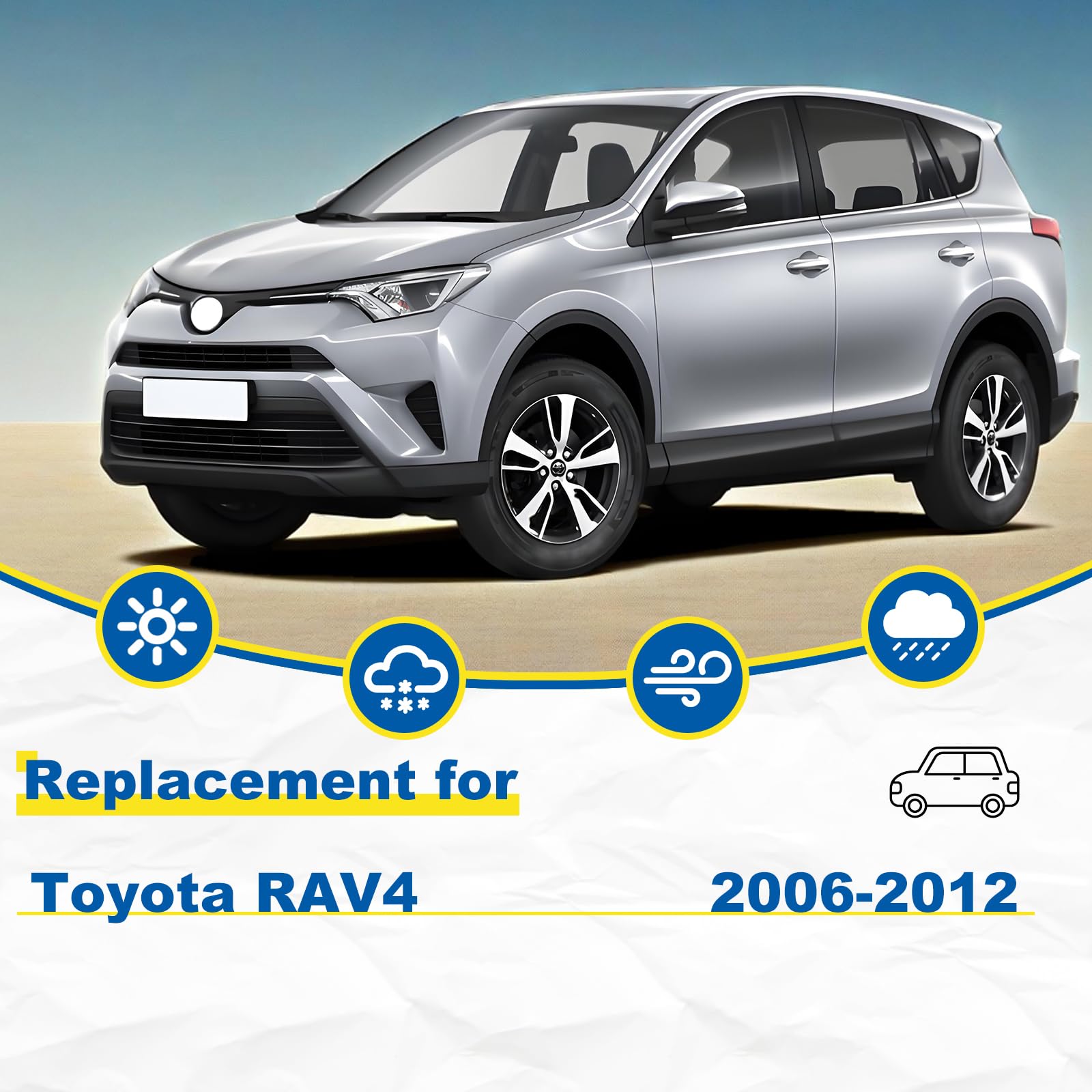 Hrsno 24'+17' Windshield Wipers With 12' Rear Wiper Blade Sets Automotive Replacement For Mitsubishi Mirage 2014-2020,Easy For Installation (Pack Of 3)