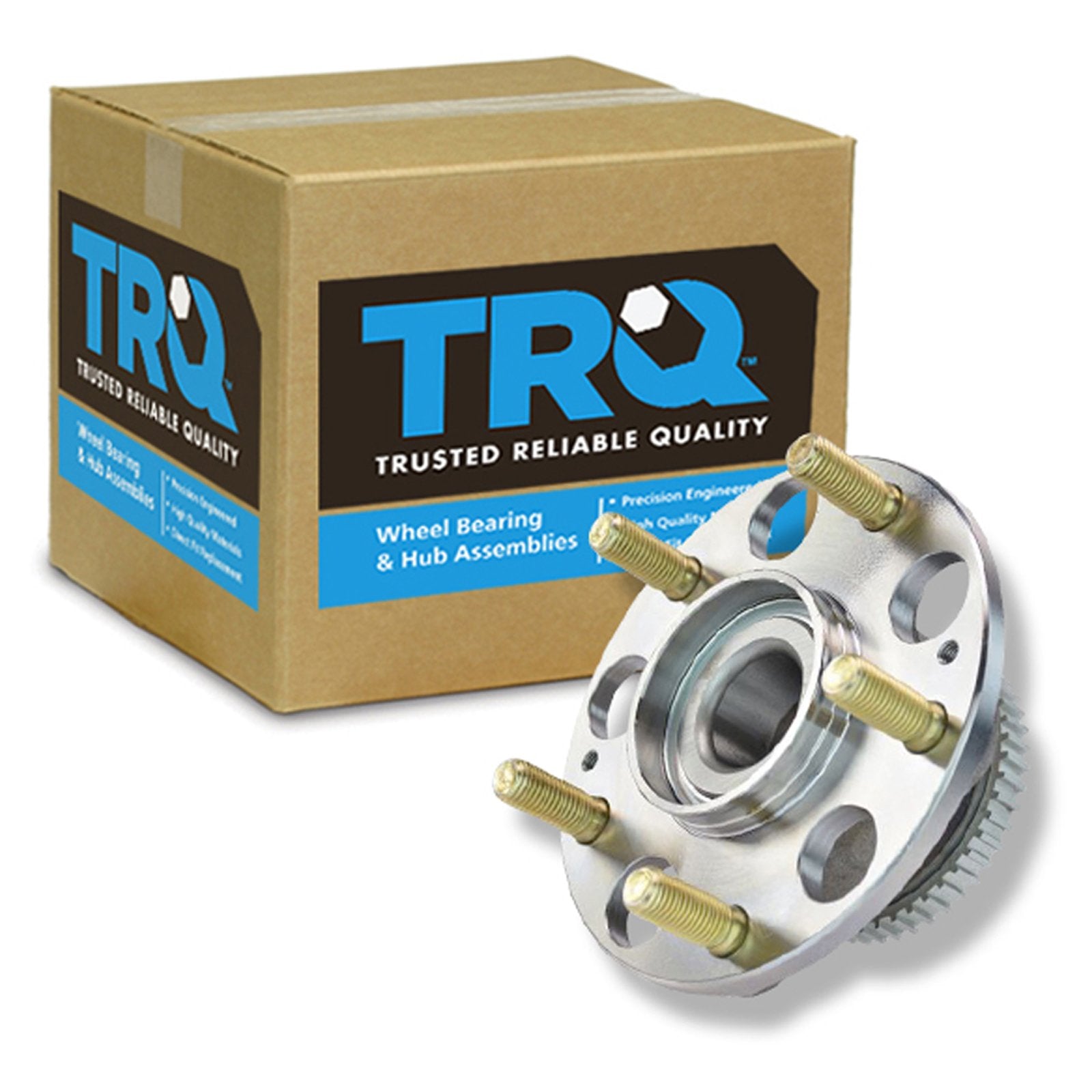 Trq Rear Left Right Wheel Hub Bearing Assembly Driver Passenger Side Compatible With 2004-2008 Acura Tl 2003-2007 Honda Accord
