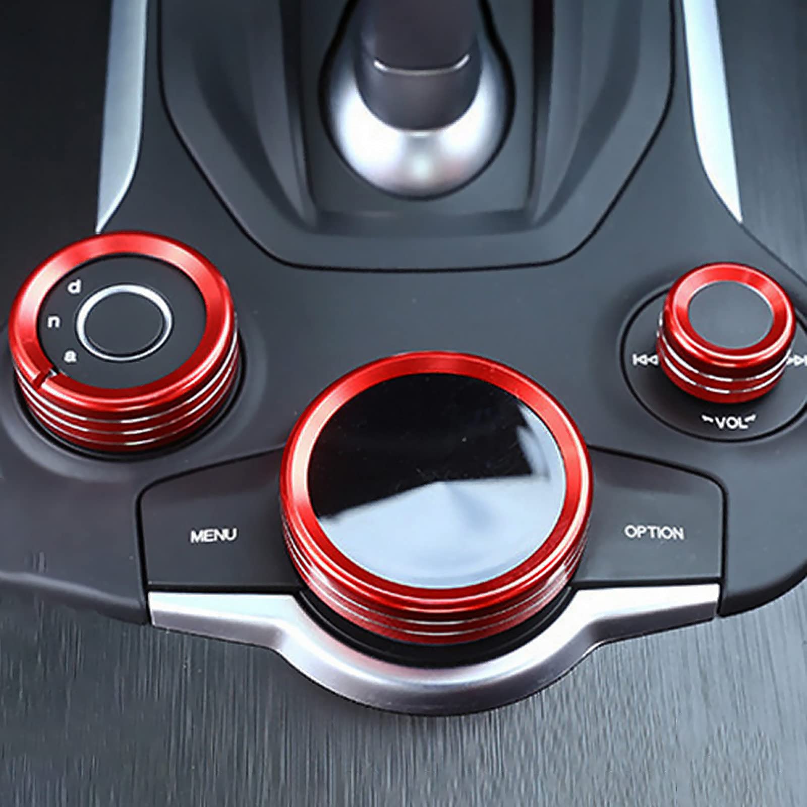 3Pcs Car Multimedia Knob Cover Sticker Decal Interior Trim Fit For Alfa Romeo Giulia Stelvio 2016 2017 2018 2019 Interior Accessories