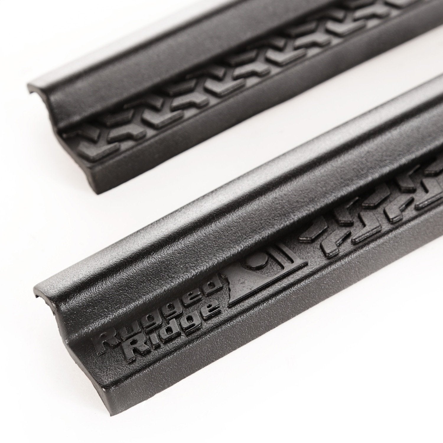 Rugged Ridge All-Terrain Entry Guards For Jeep Wrangler Tj/Lj | 2-Piece Set, No Drill | Black Thermoplastic | 11216.22 | Fits 19