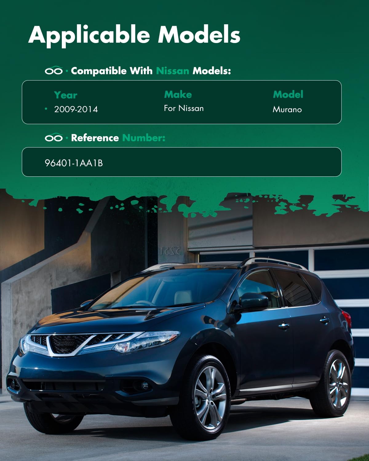 Scitoo Car Sun Visor Assbembly With Mirror Replacement For 2009-2014 For Nissan For Murano Gray With Sunroof(Left Driver Side)