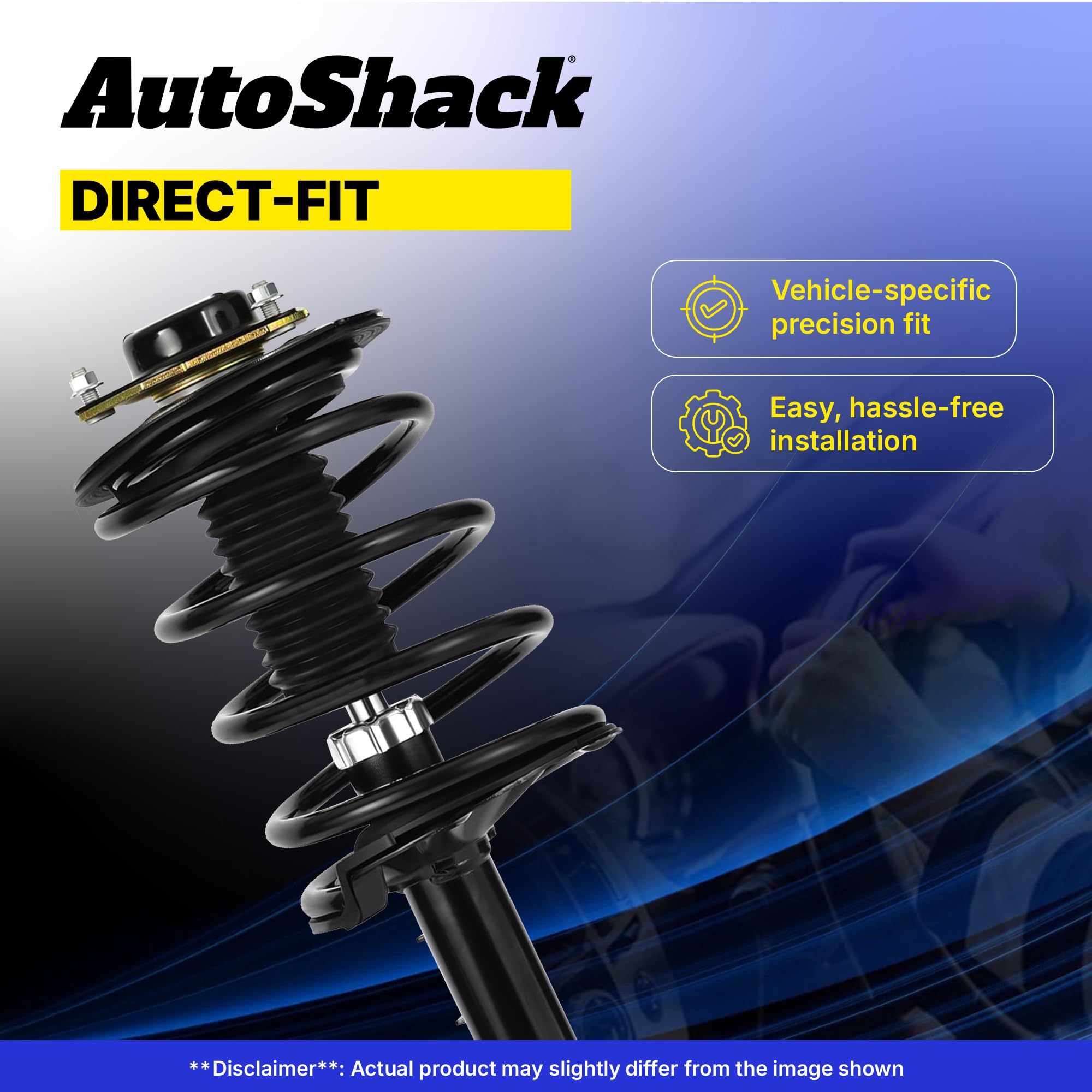 Autoshack Front Complete Struts Coil Springs Assembly Pair Of 2 Driver And Passenger Side Replacement For 1999-2006 Volvo S80 20