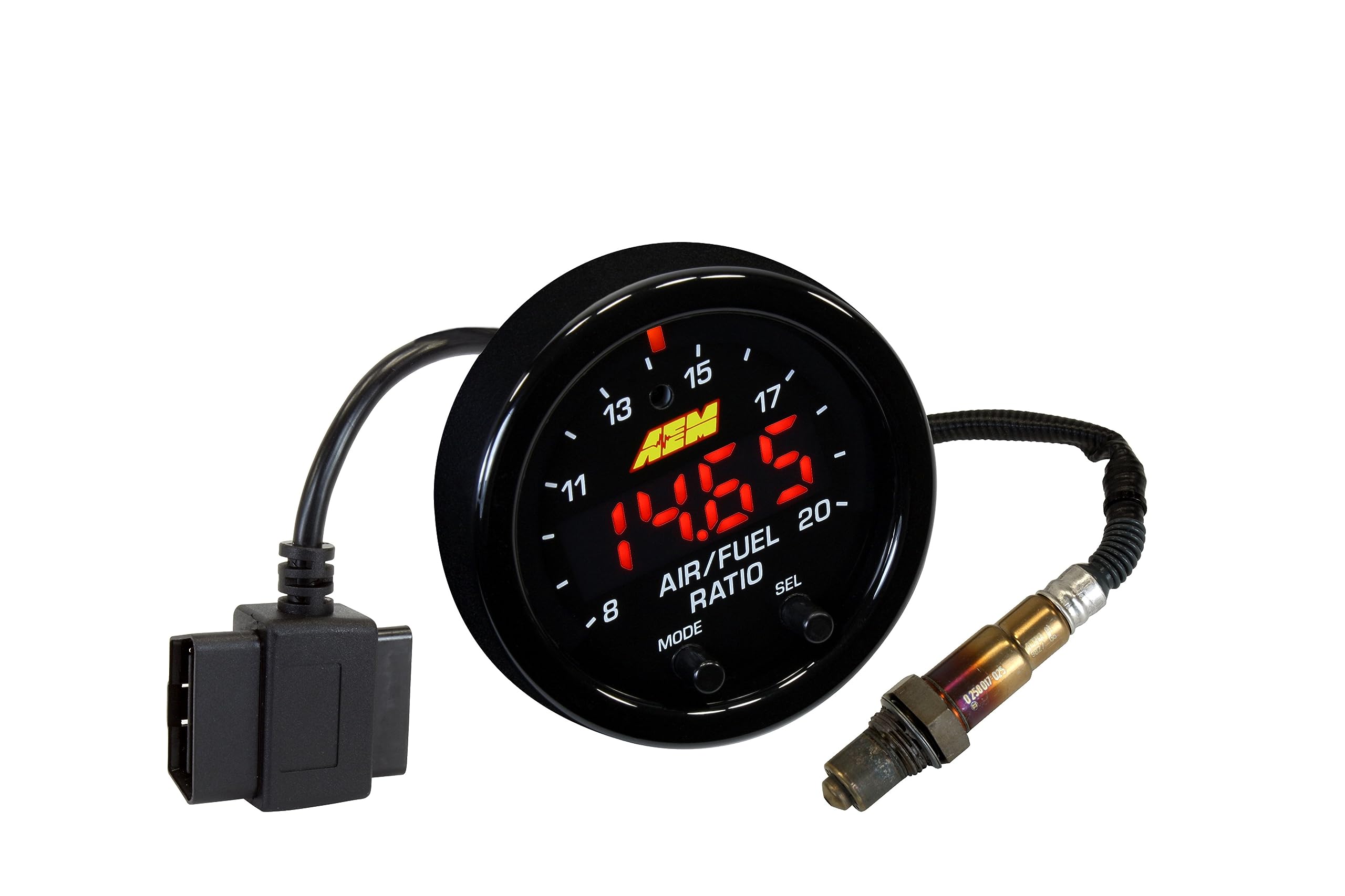 Aem 30-0334 Afro Sensor Controller (X-Series Wideband Ugo Gauge With Obie Connectivity) 2.0625 X 0.825 Inches