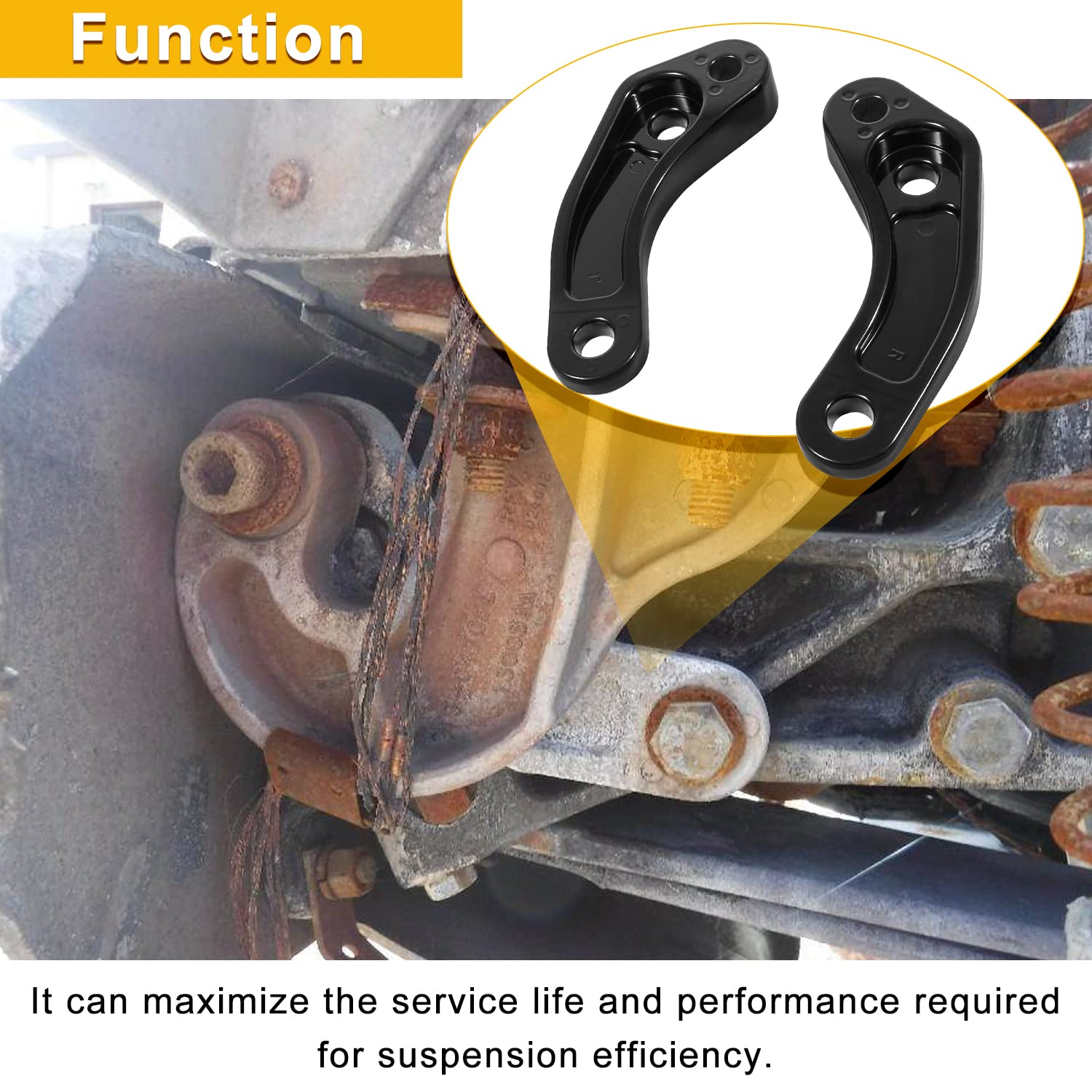 13-04626 Aluminum Alloy Hood Pivot Hinge Bushing Mount Bracket Kit For Peterbilt 379 378 ( Left+ Right)