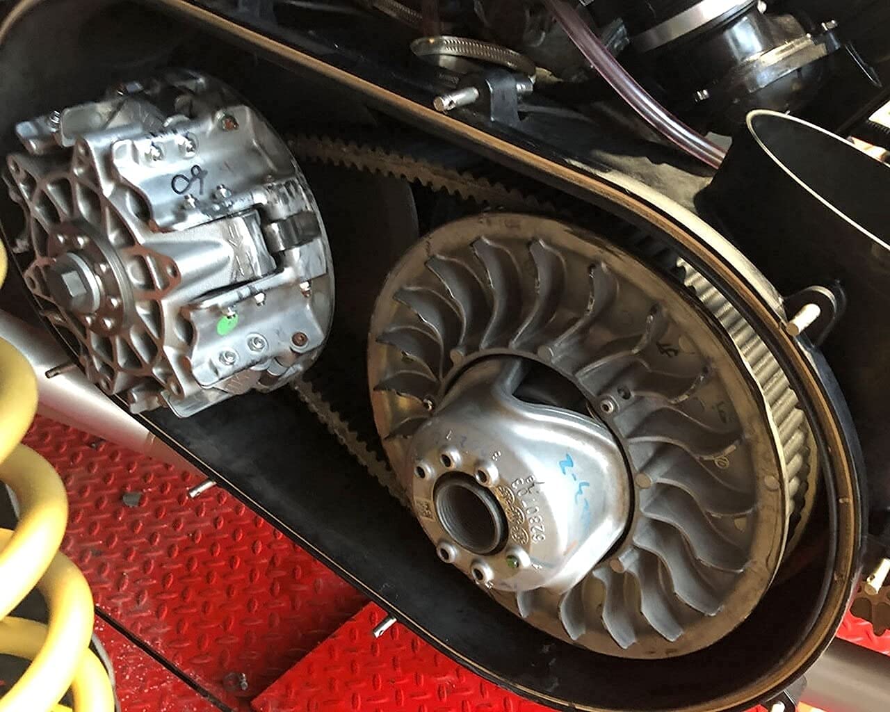 Drive Belt 24G4022 fit Polaris Ranger 800 700 RZR 800 3211162 3211133 AKM Double Notch G-Force Carbon Cord CVT Belts for 3211118