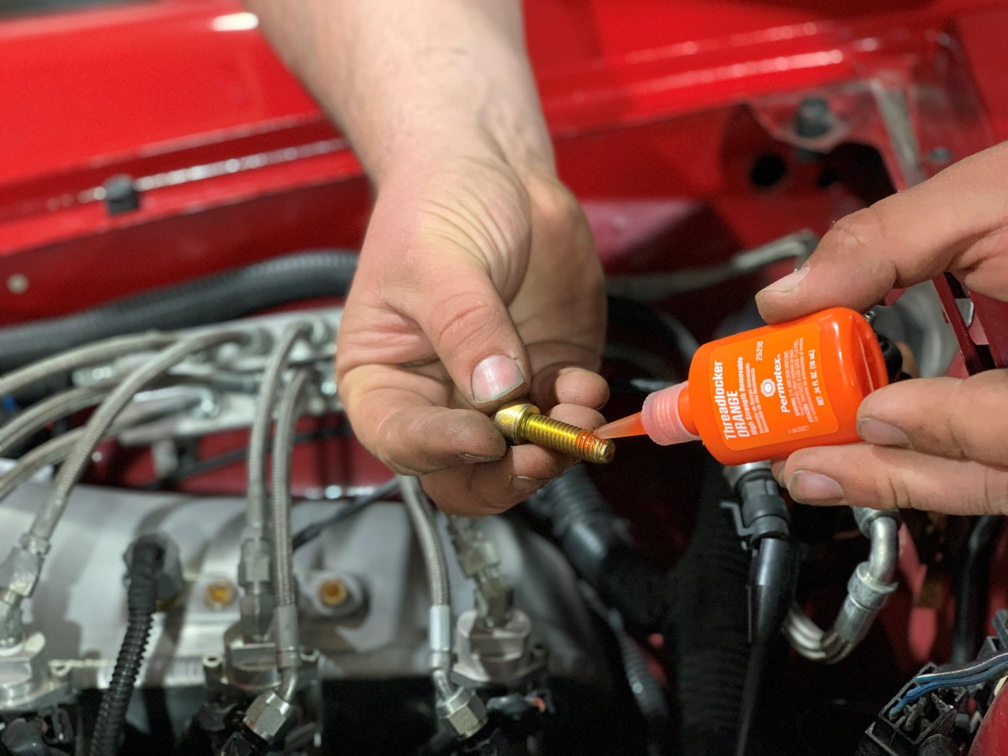 High Strength Removable Threadlocker - Orange, 10 ml