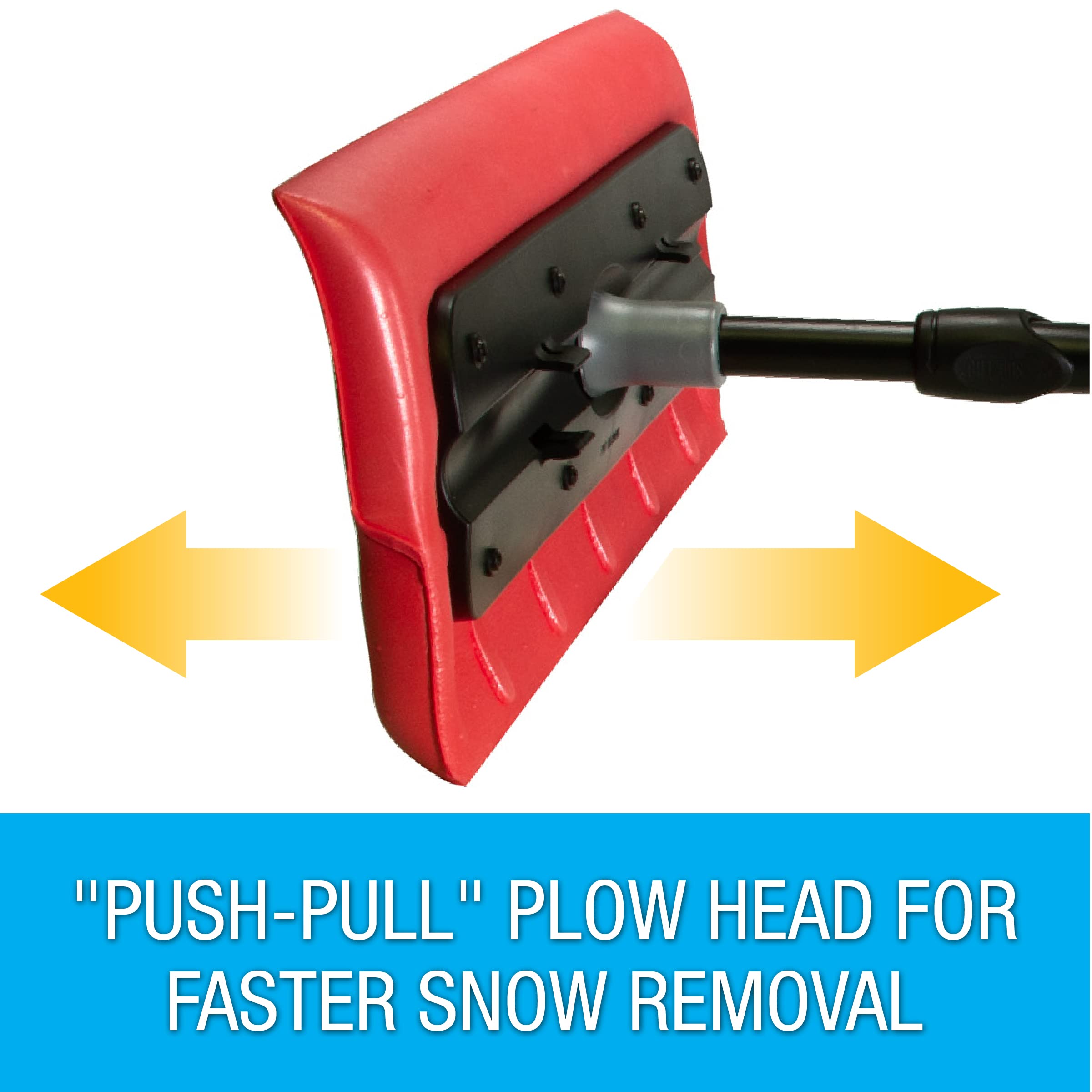 Subzero 18833 51'' Heavy Duty Telescopic Arctic Plow Snowbroom With Ice Scraper